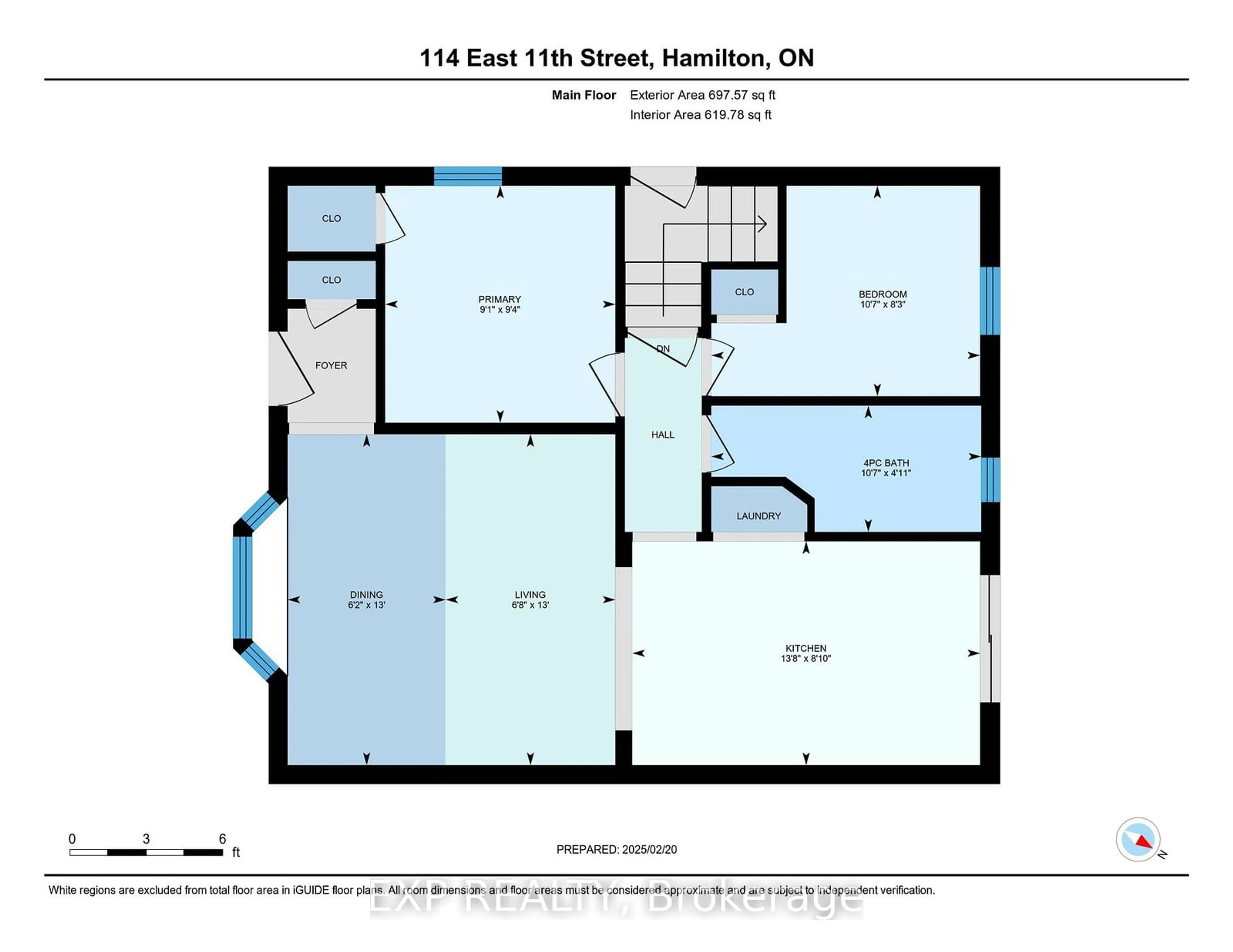 Floor plan for 114 East 11th St, Hamilton Ontario L9A 3T4