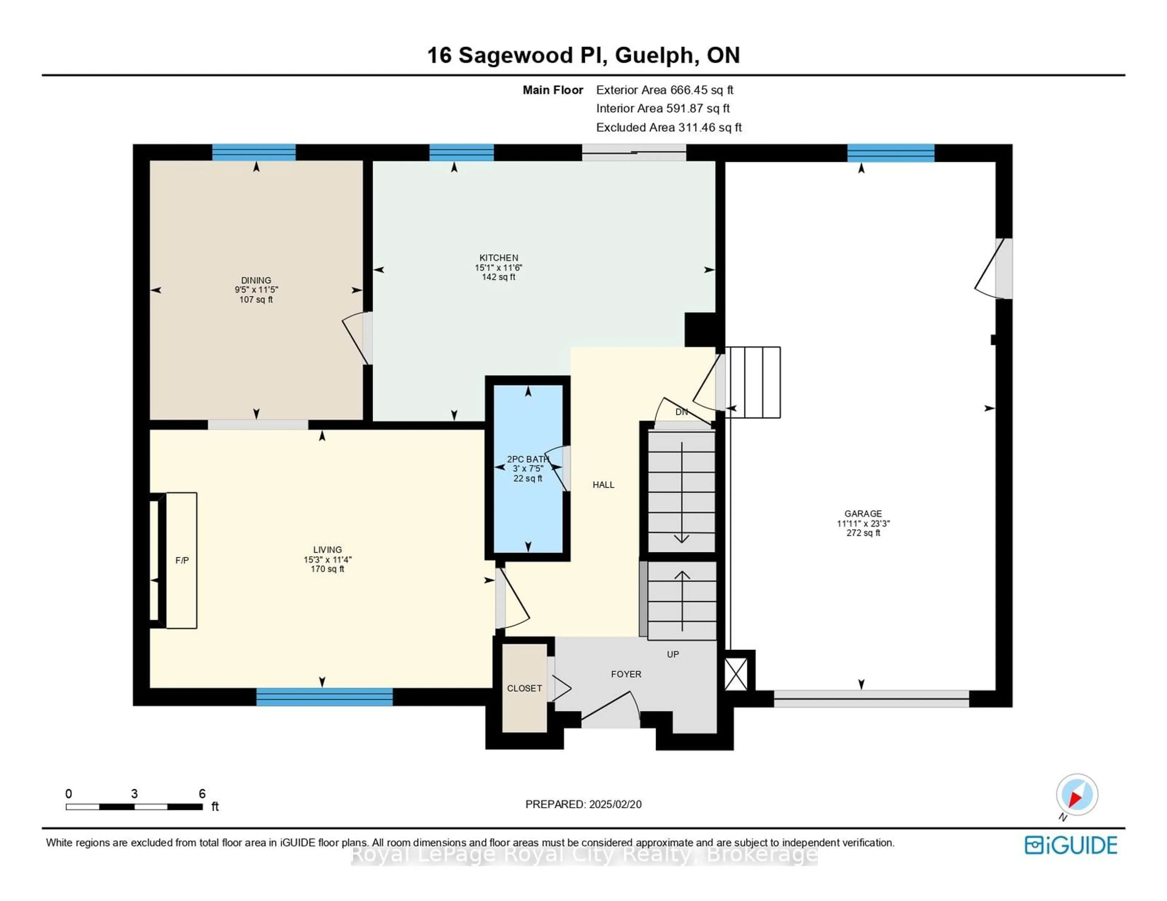 Floor plan for 16 Sagewood Pl, Guelph Ontario N1G 3M6