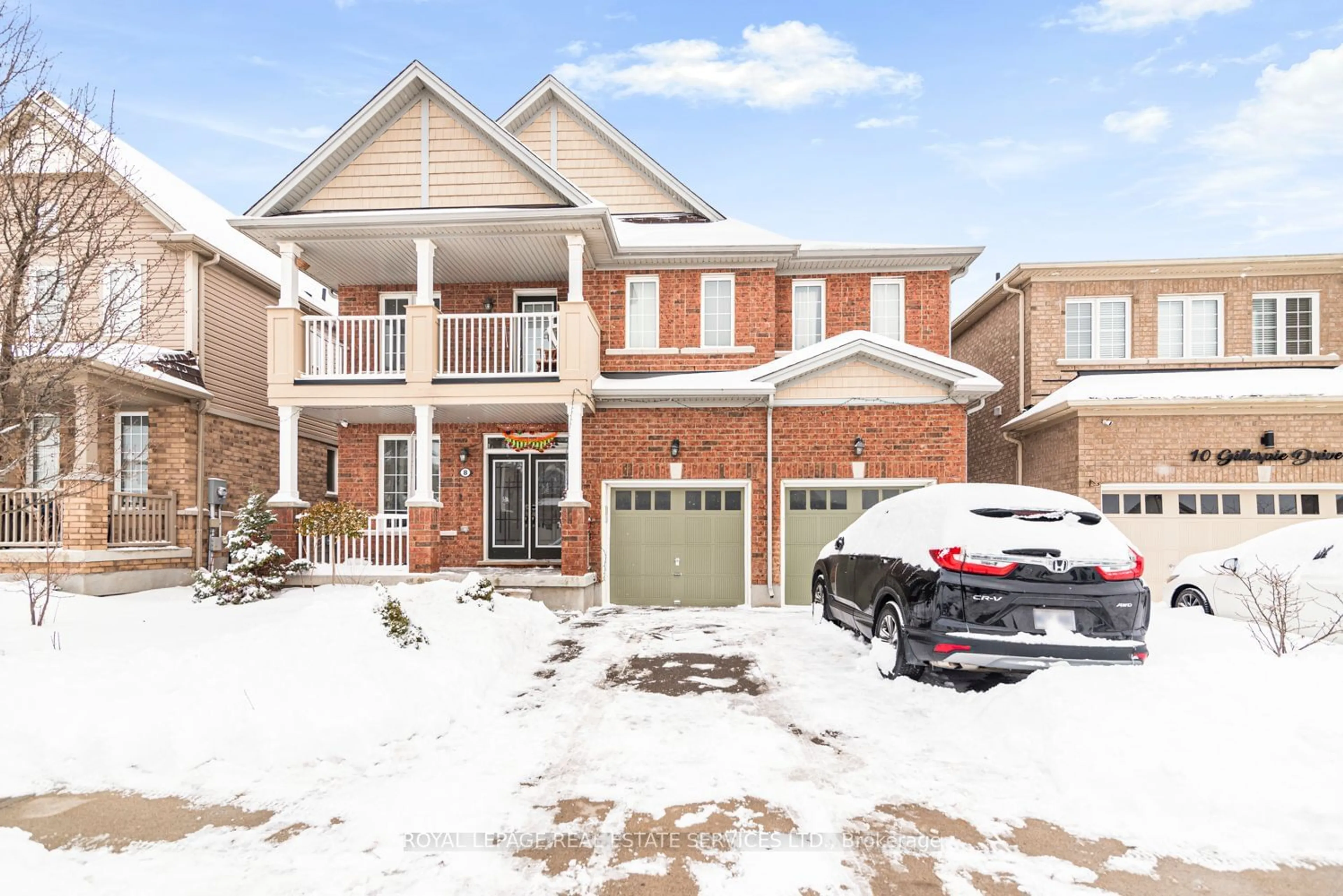 Home with brick exterior material, street for 8 Gillespie Dr, Brantford Ontario N3T 0K1