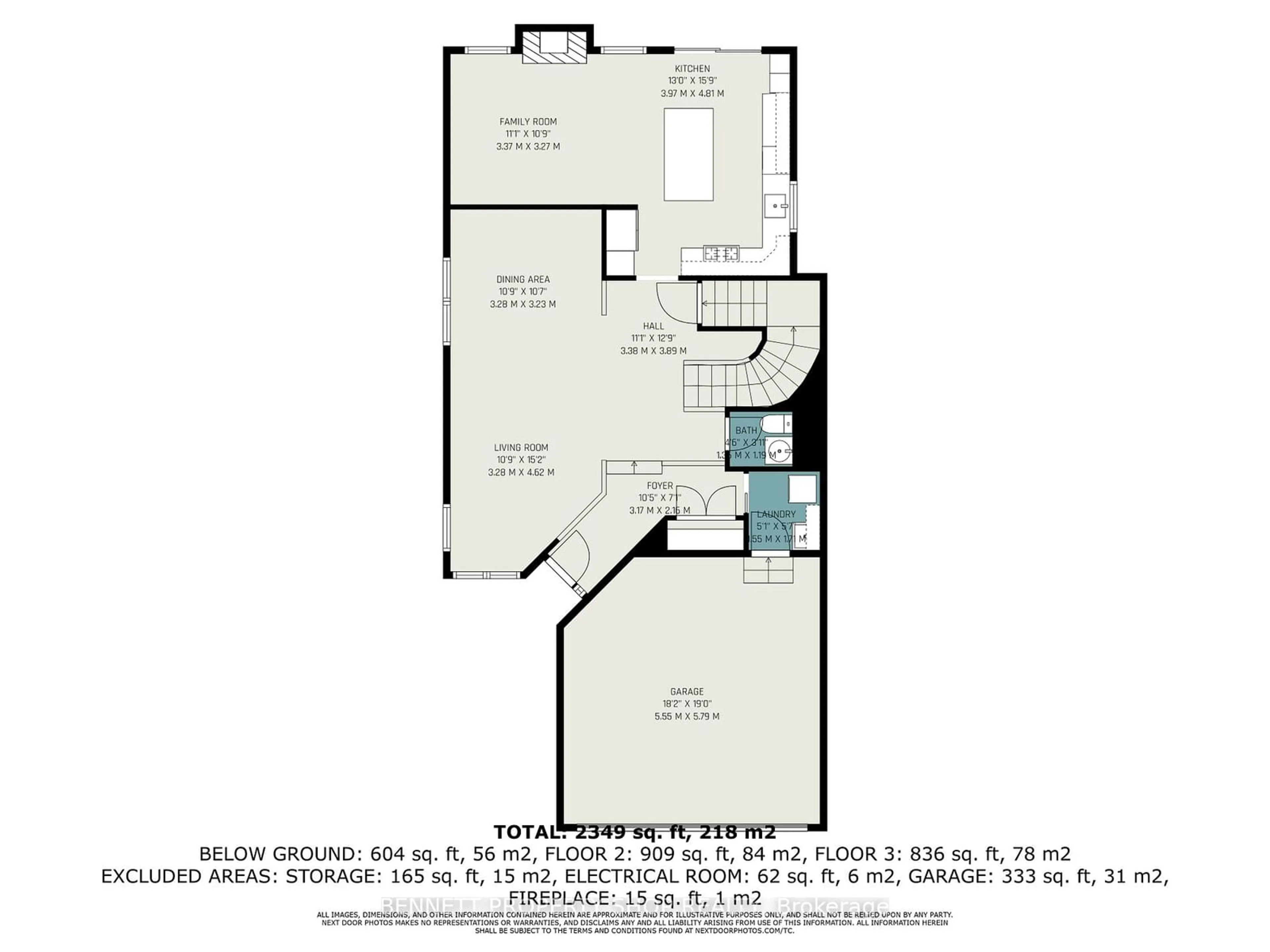 Floor plan for 22 Tamarack Pl, Barrhaven Ontario K2J 4R4