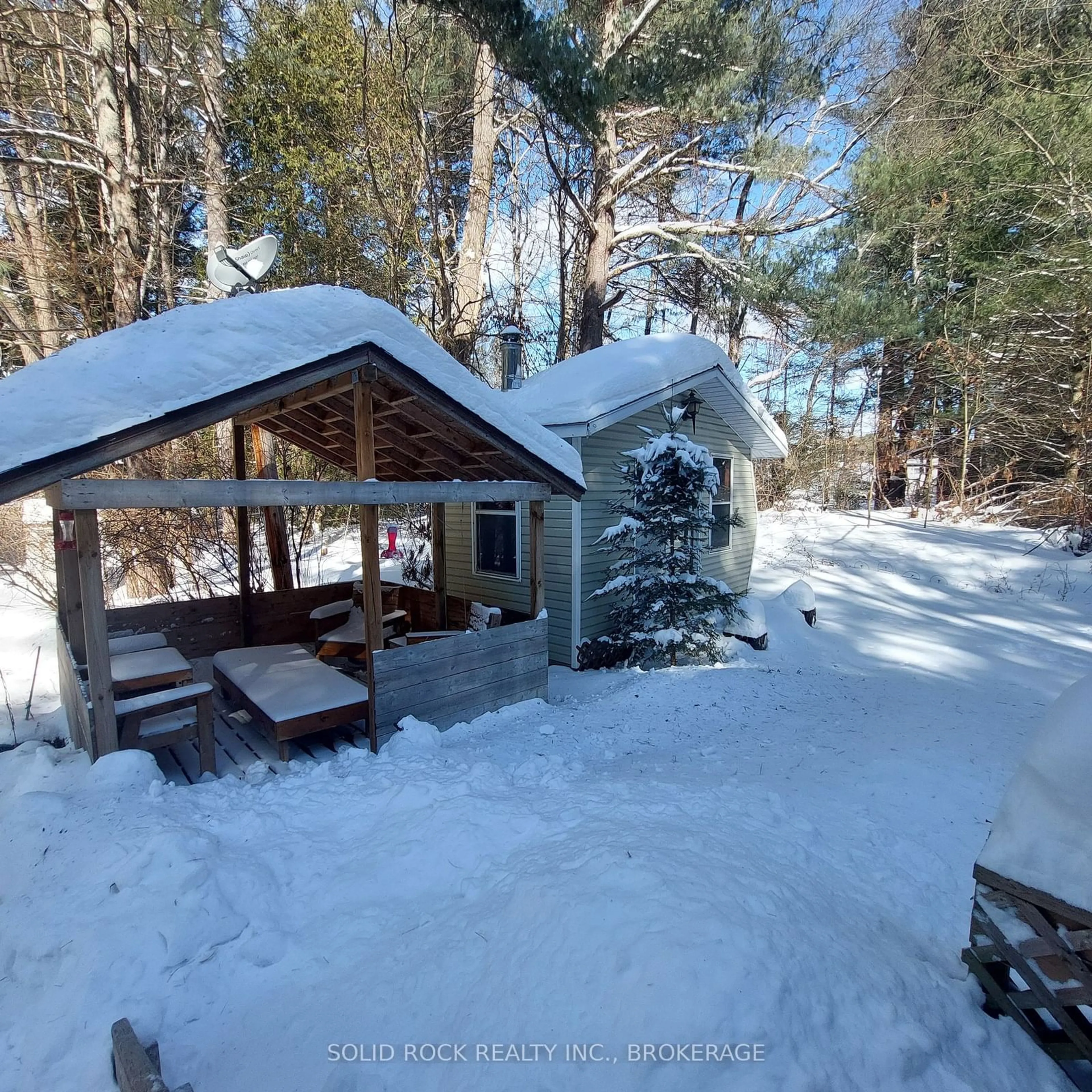 A pic from outside/outdoor area/front of a property/back of a property/a pic from drone, forest/trees view for 7939 Highway 7, Havelock-Belmont-Methuen Ontario K0L 1Z0