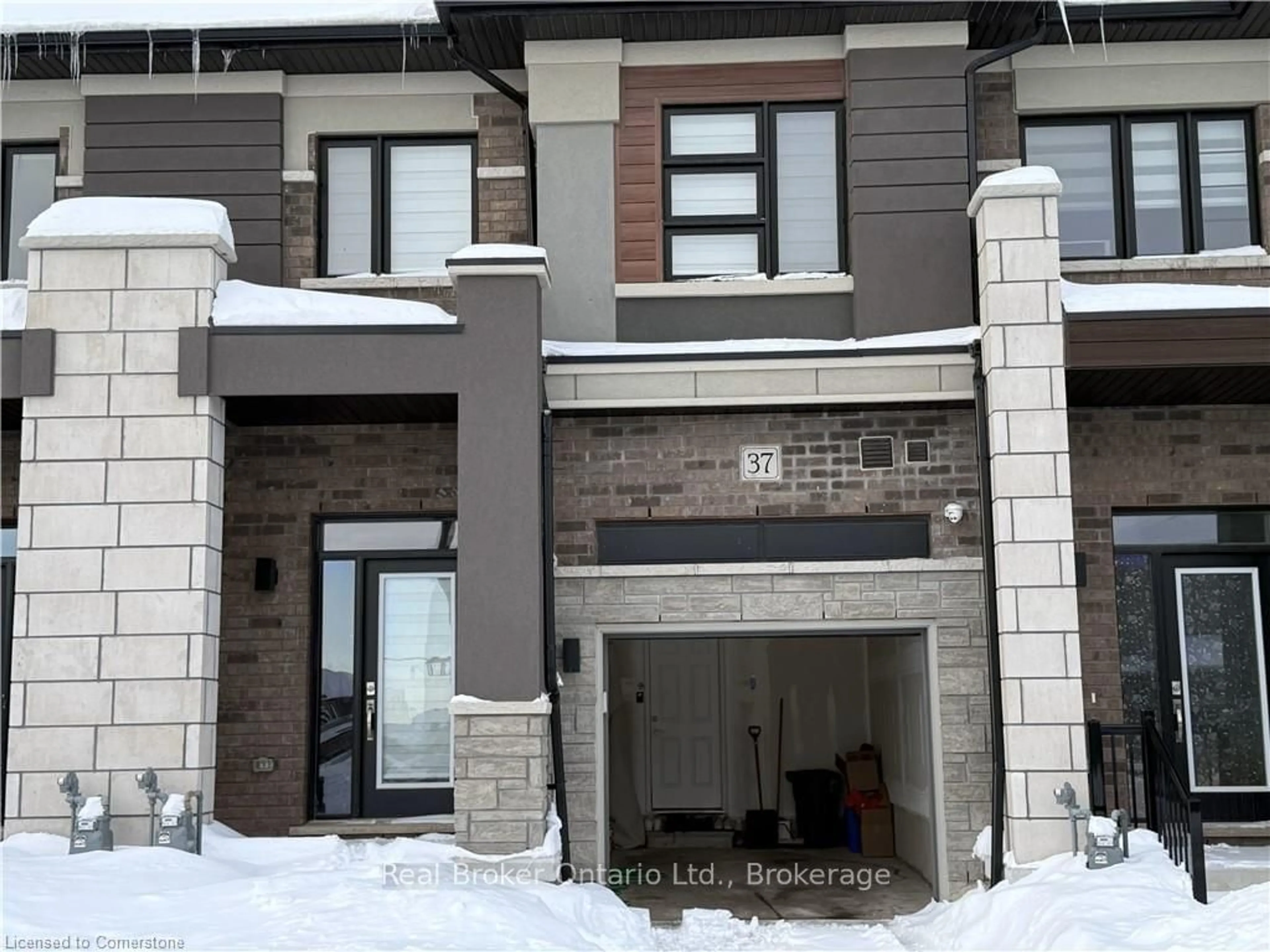 Home with brick exterior material, street for 37 George Brier Dr, Brant Ontario N3L 3Z9