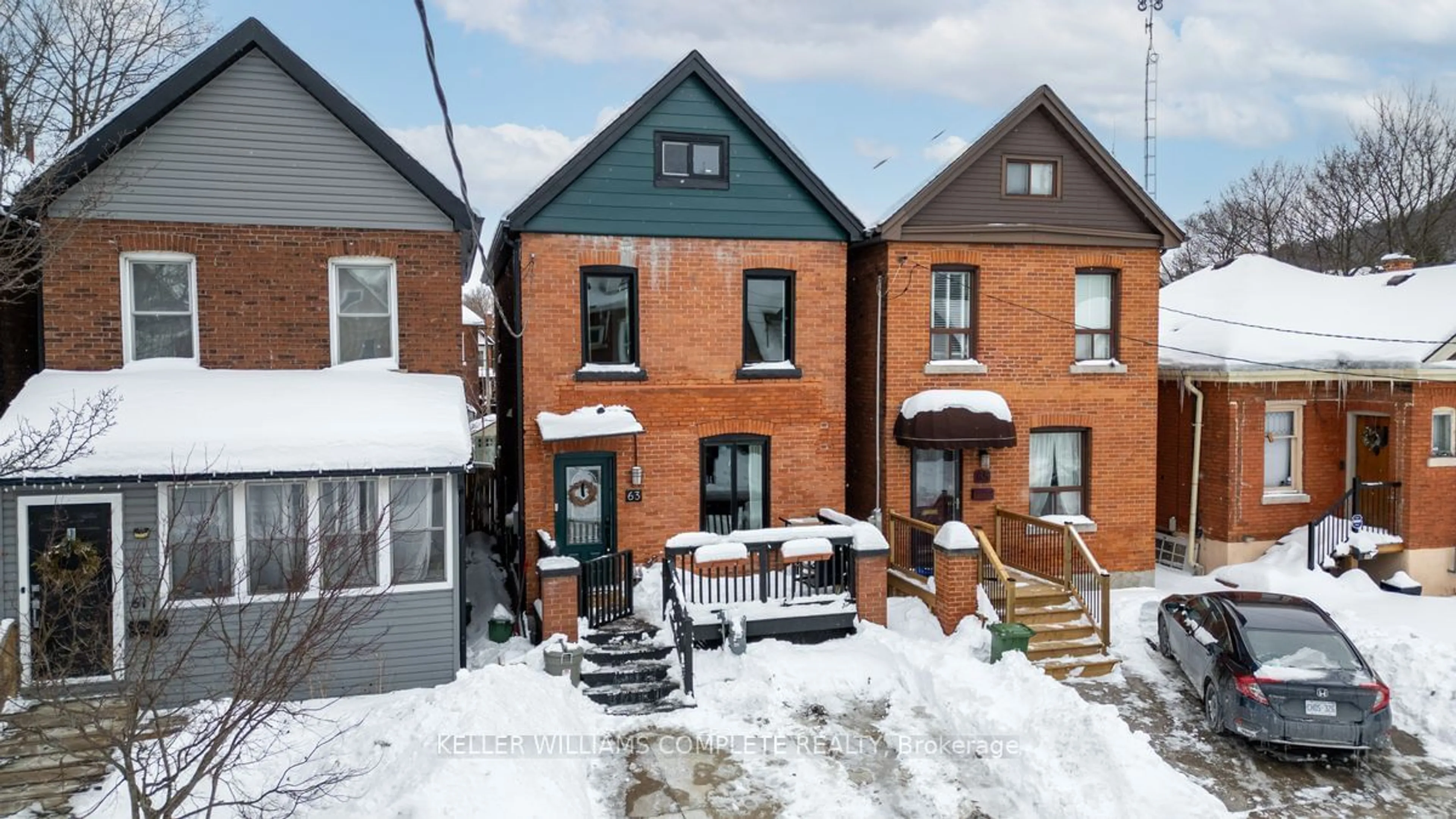 Home with brick exterior material, street for 63 Cedar Ave, Hamilton Ontario L8M 3A7