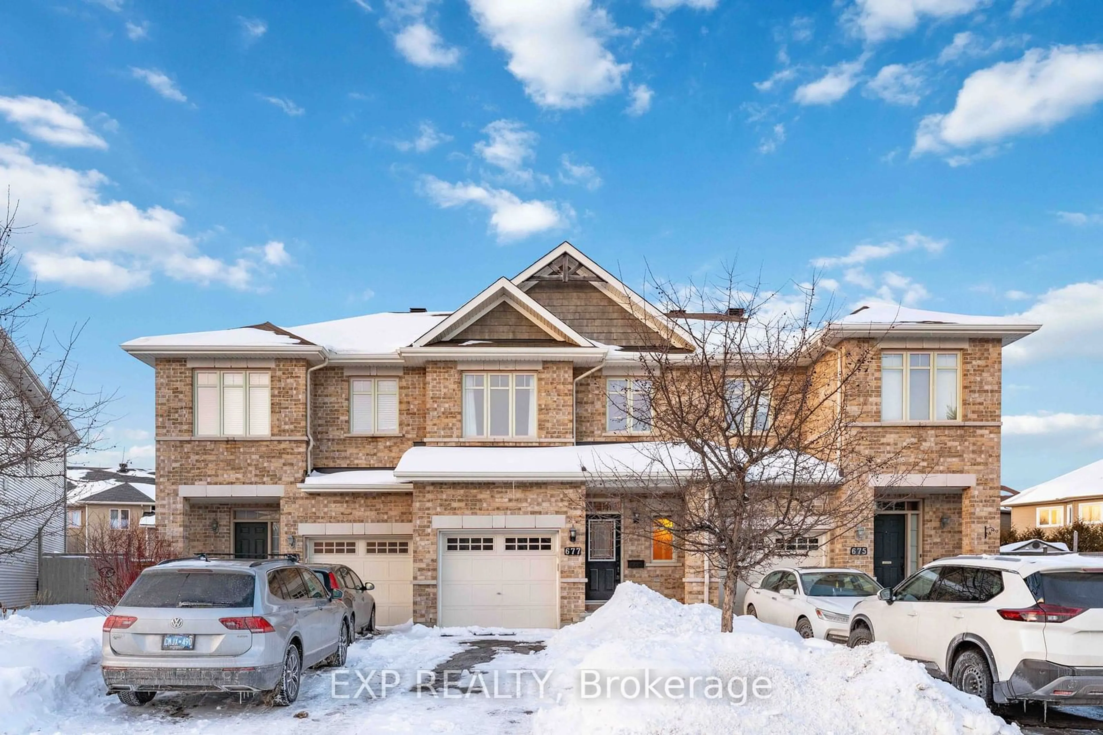 Home with brick exterior material, street for 677 Bowercrest Cres, Blossom Park - Airport and Area Ontario K1V 2M2