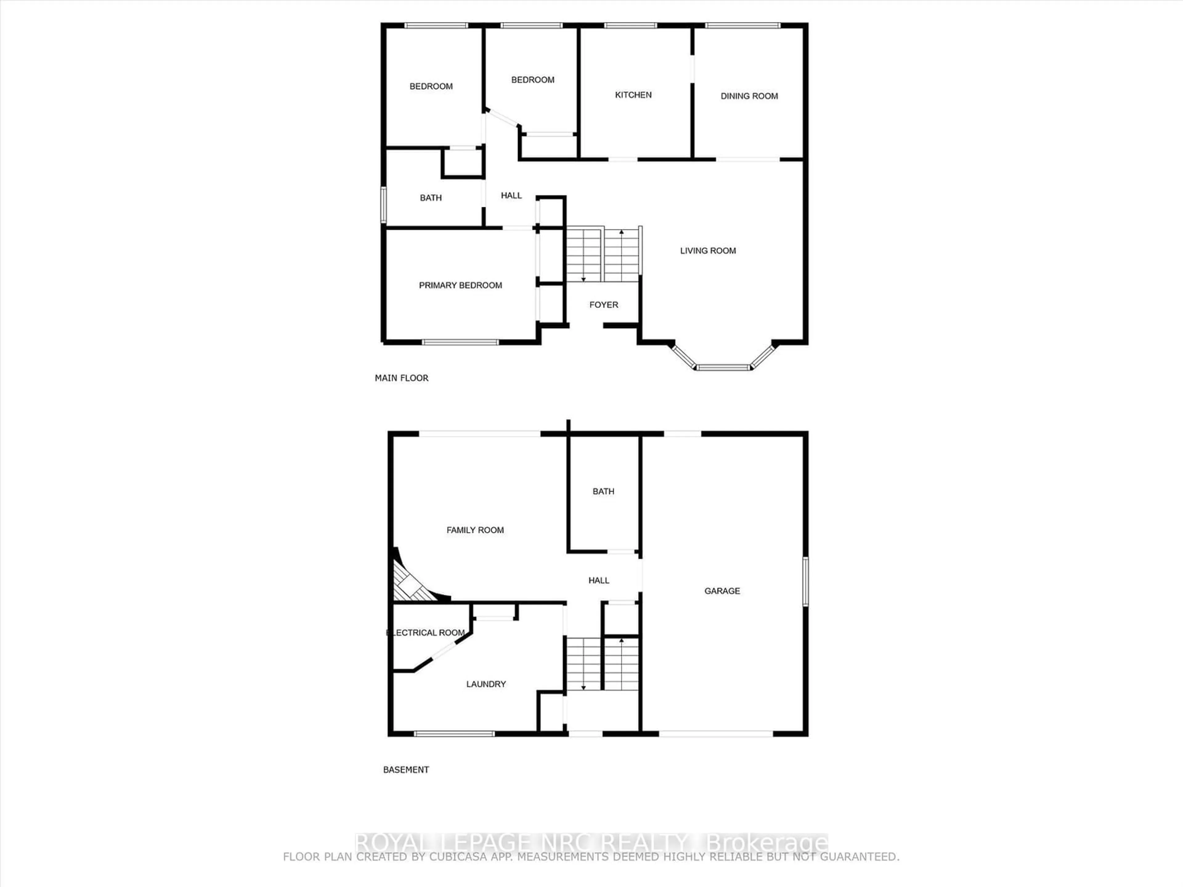 Floor plan for 36 Royal Oak Dr, St. Catharines Ontario L2N 6K7