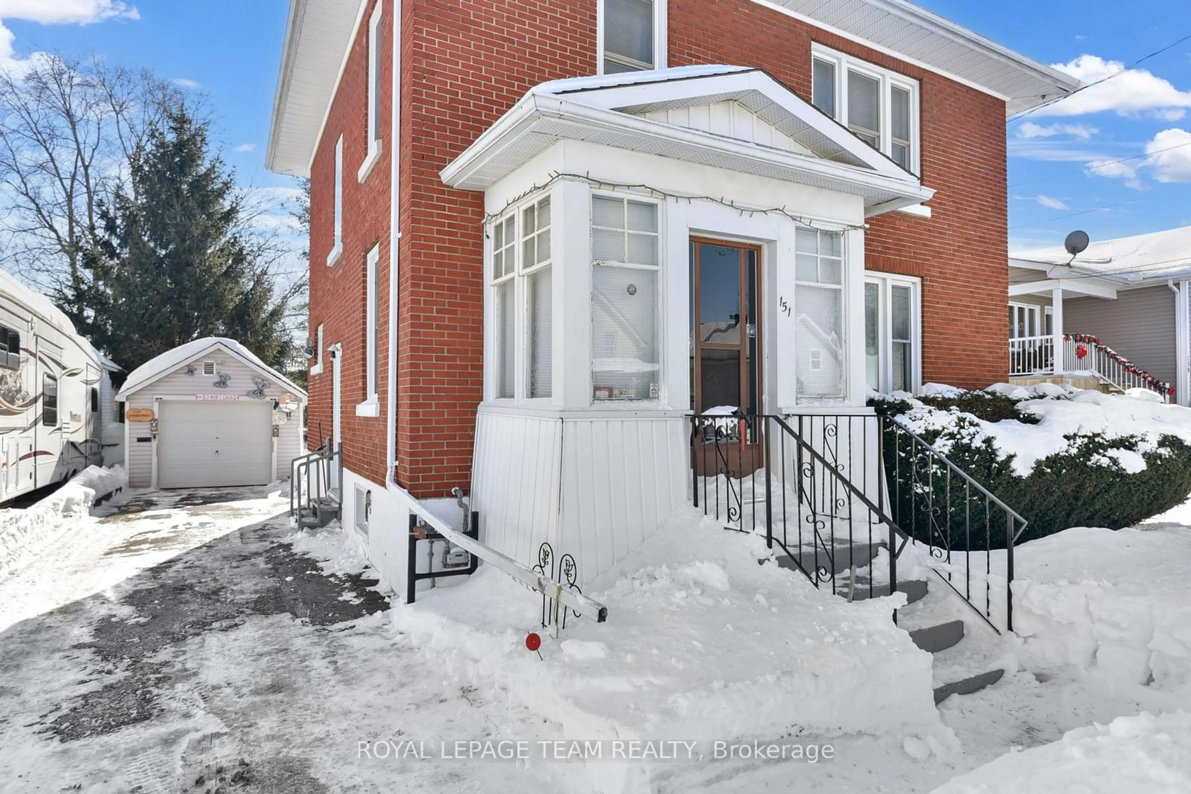 Home with brick exterior material, street for 151 Wood St, Prescott Ontario K0E 1T0