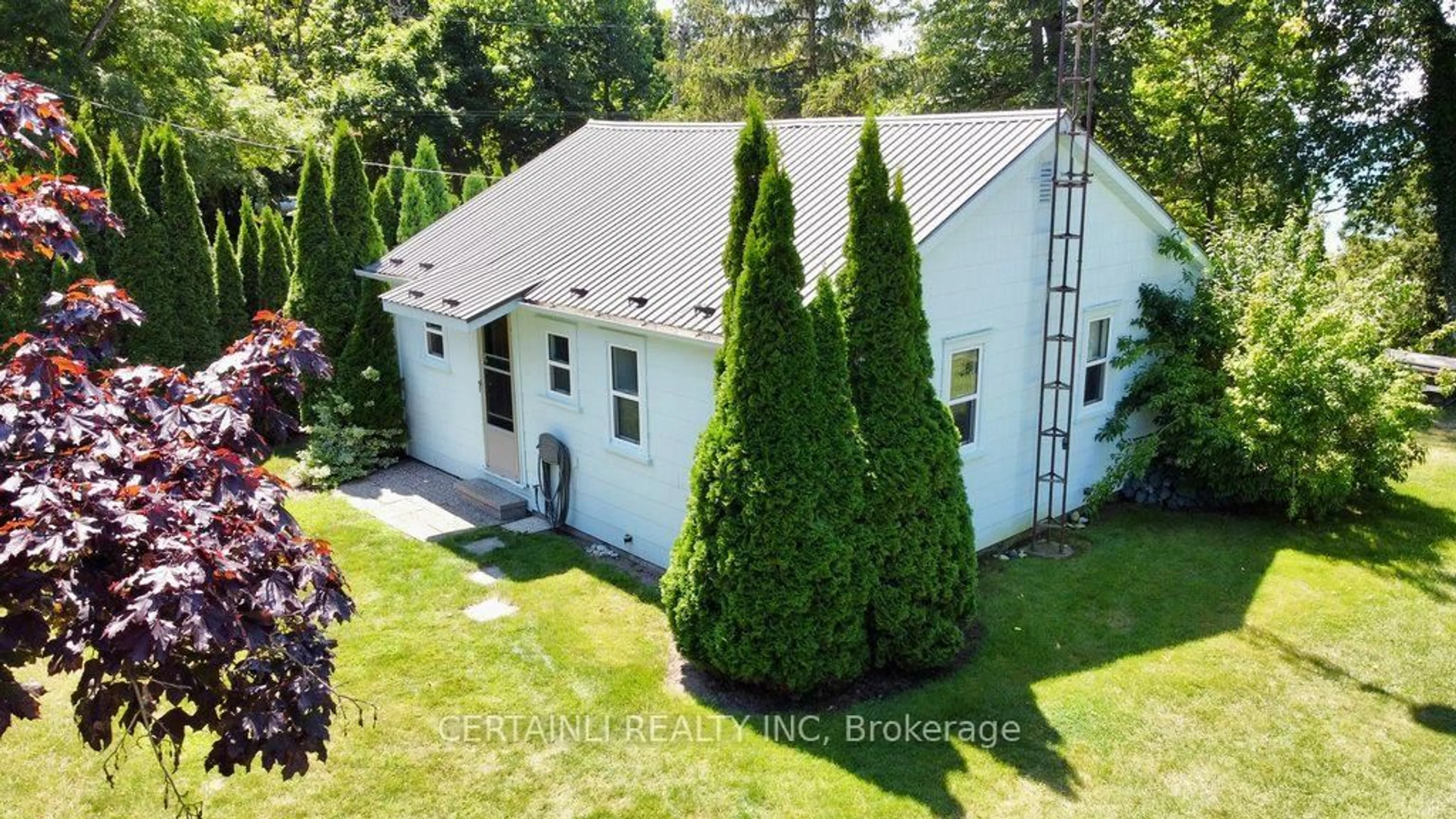 A pic from outside/outdoor area/front of a property/back of a property/a pic from drone, building for 73075 Ducharme Beach Rd, Bluewater Ontario N0M 2T0