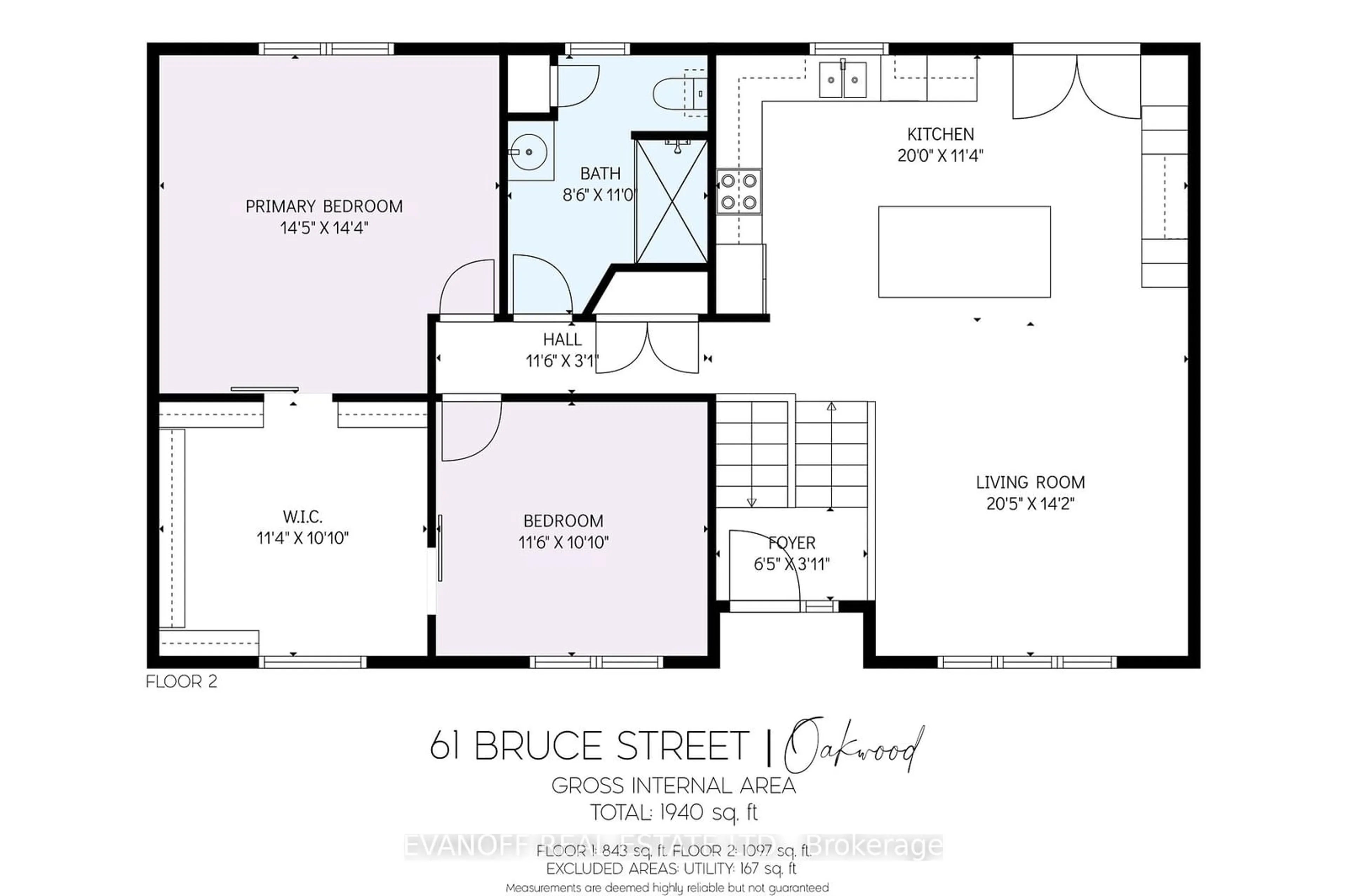 Floor plan for 61 bruce St, Kawartha Lakes Ontario K0M 2M0