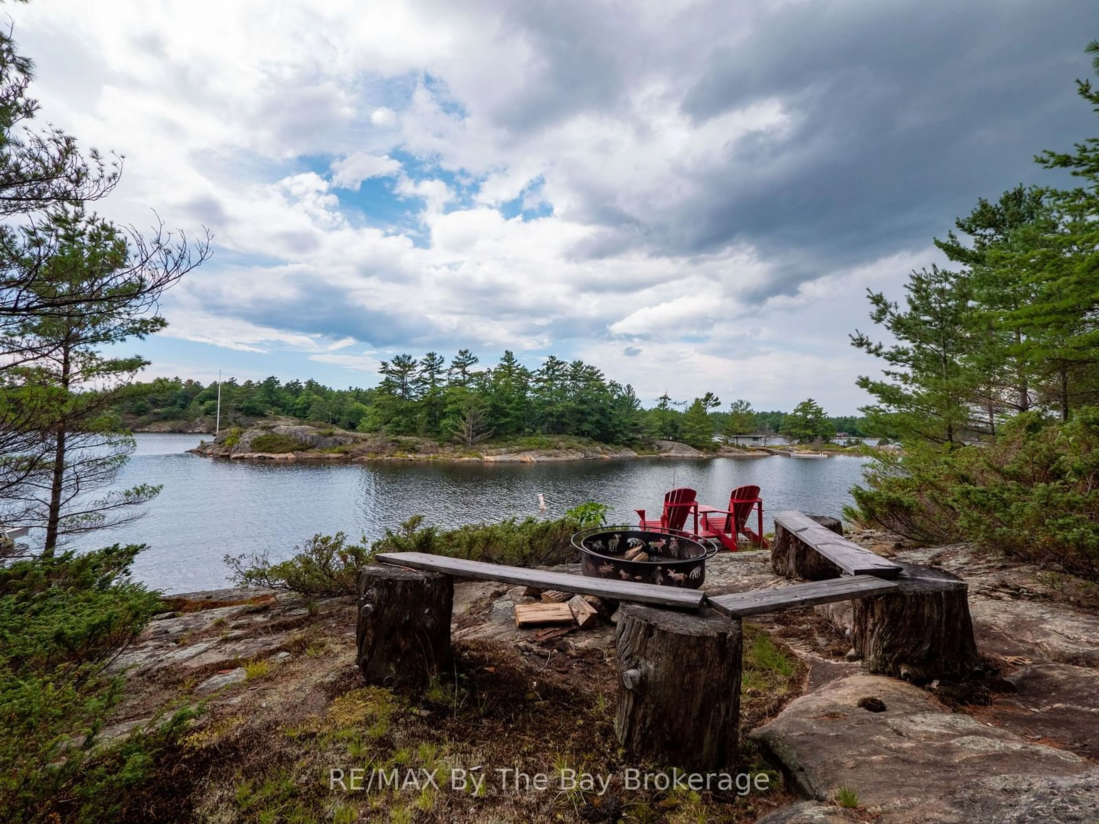 Patio, water/lake/river/ocean view for 17470 Georgian Bay Shore, Georgian Bay Ontario P0E 1E0