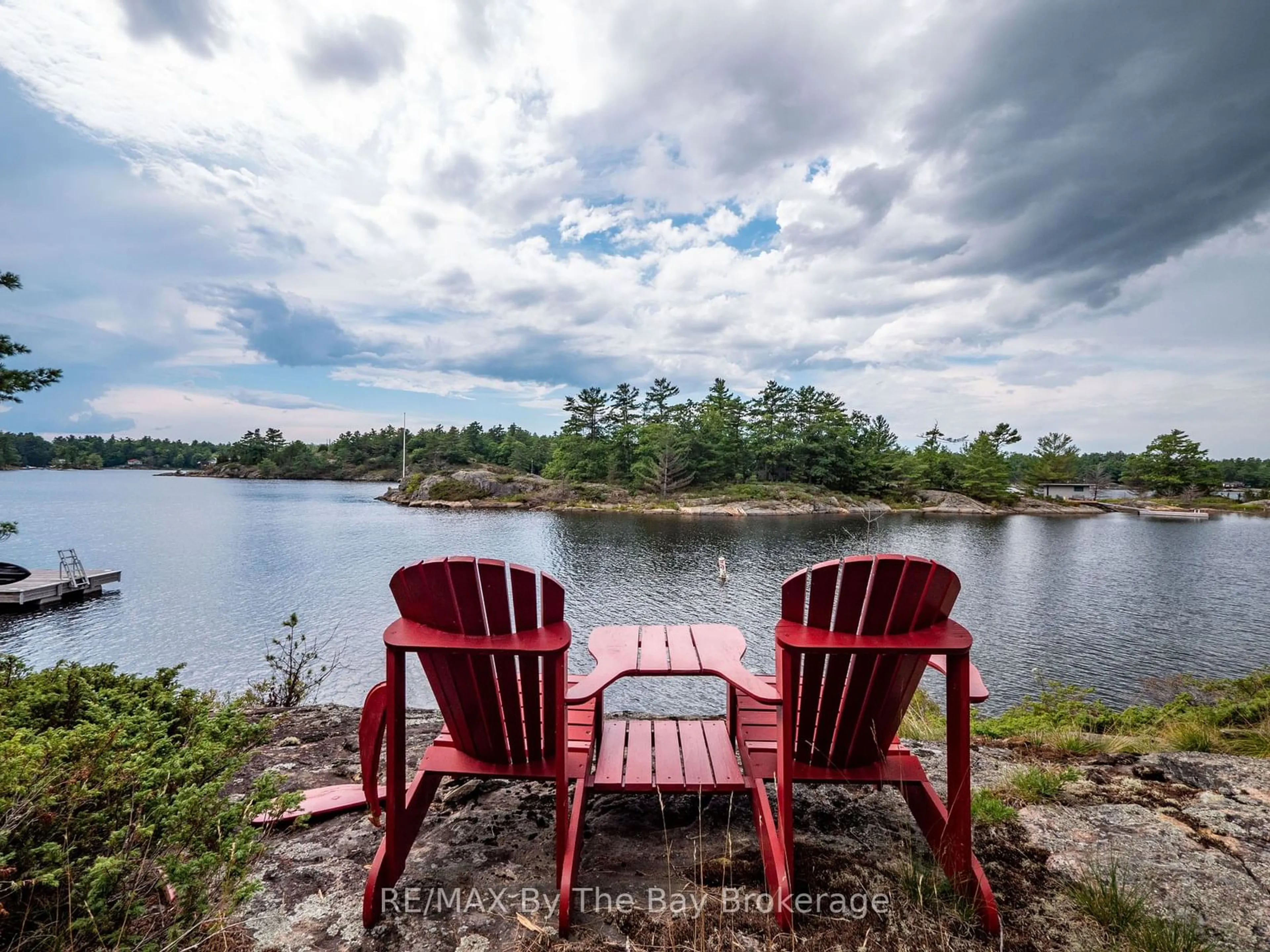 Patio, water/lake/river/ocean view for 17470 Georgian Bay Shore, Georgian Bay Ontario P0E 1E0