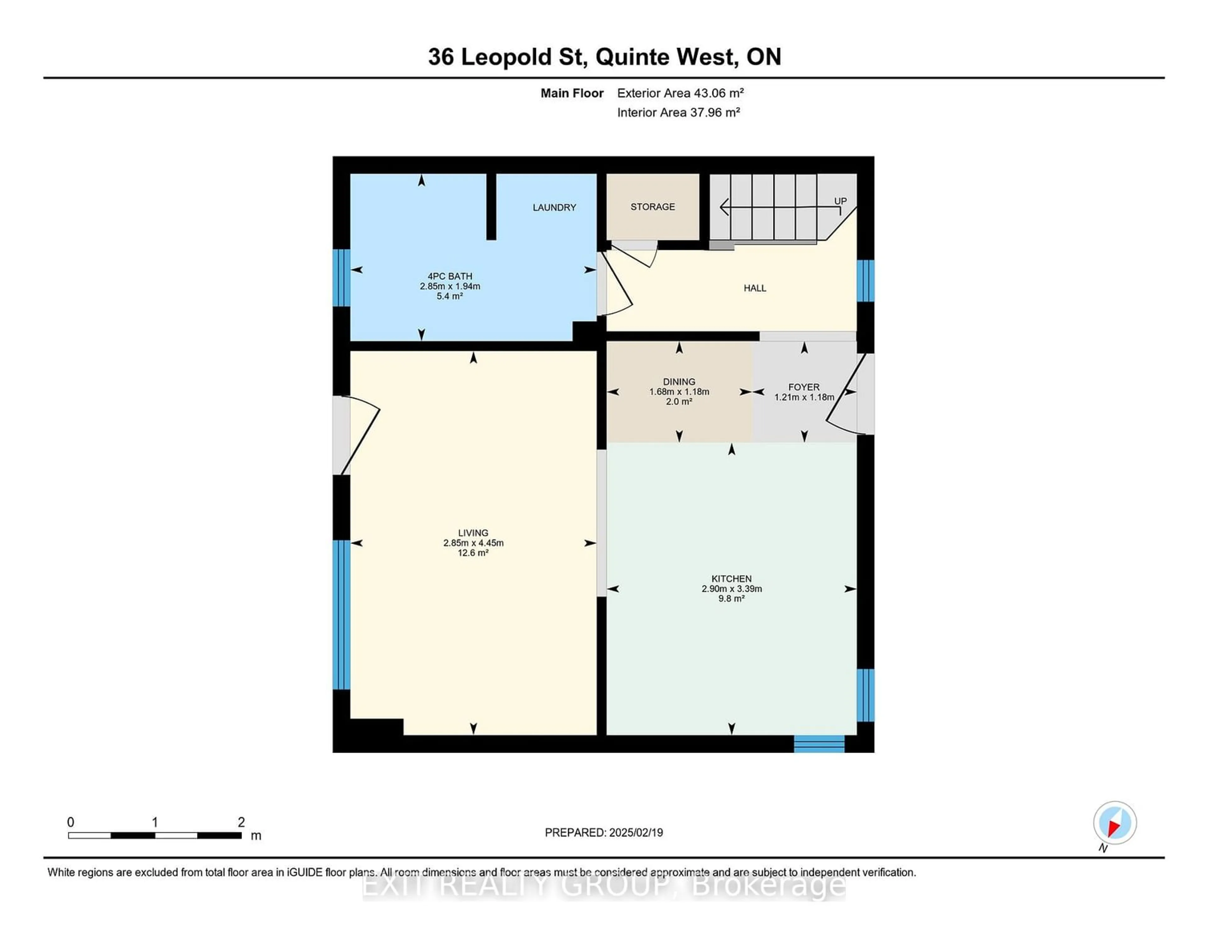 Floor plan for 36 Leopold St, Quinte West Ontario K8V 2J9