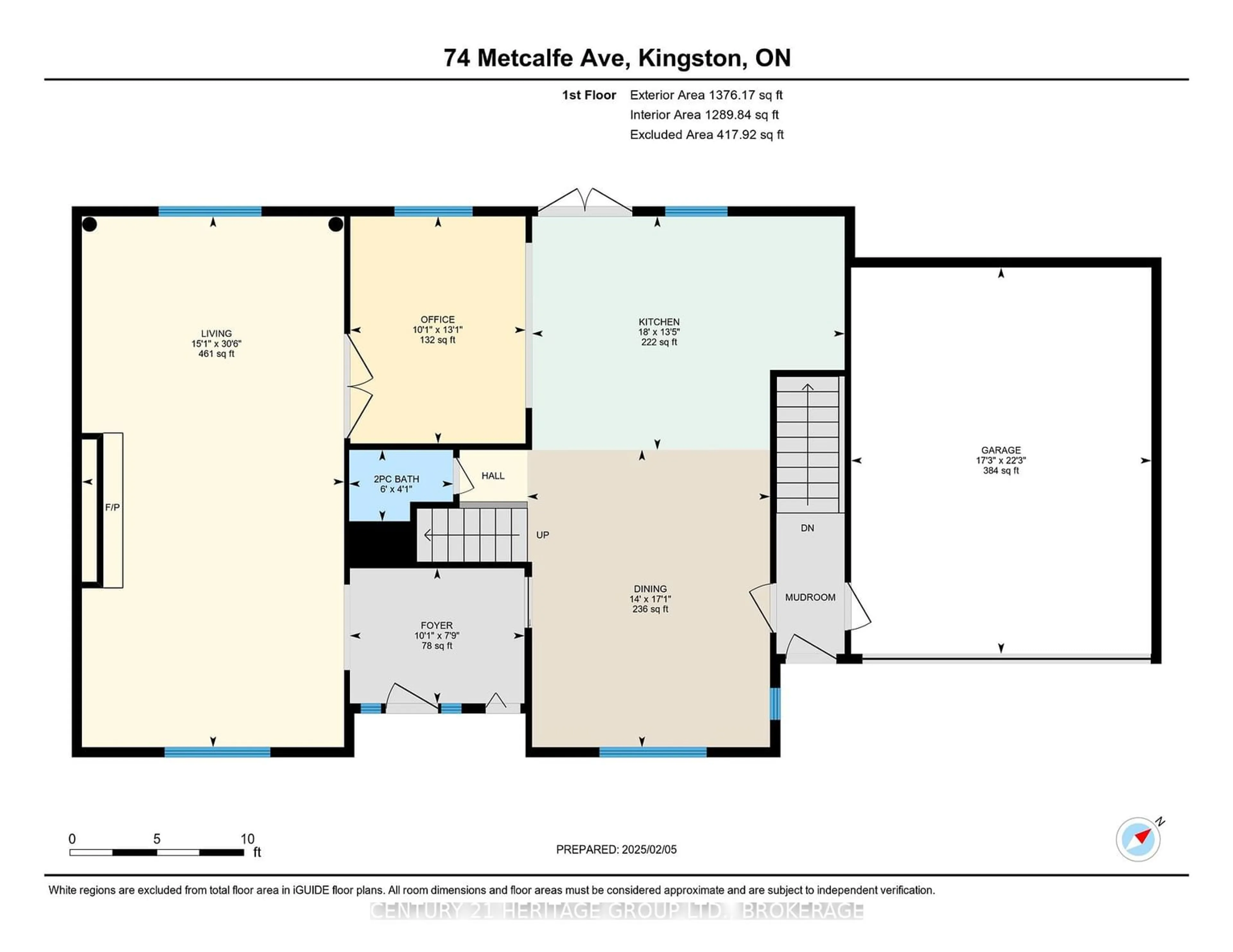 Floor plan for 74 Metcalfe Ave, Kingston Ontario K7M 2W6