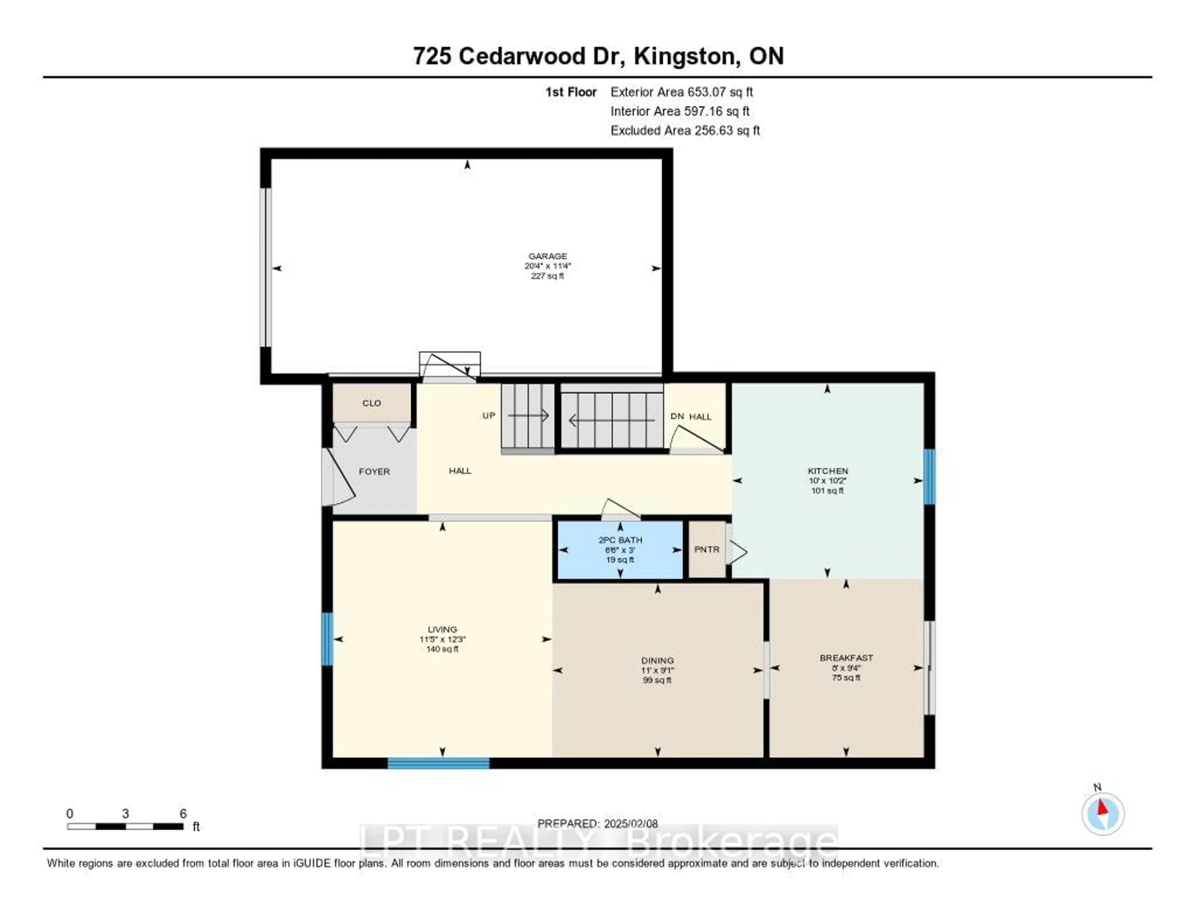 Floor plan for 725 Cedarwood Dr, Kingston Ontario K7P 1V4