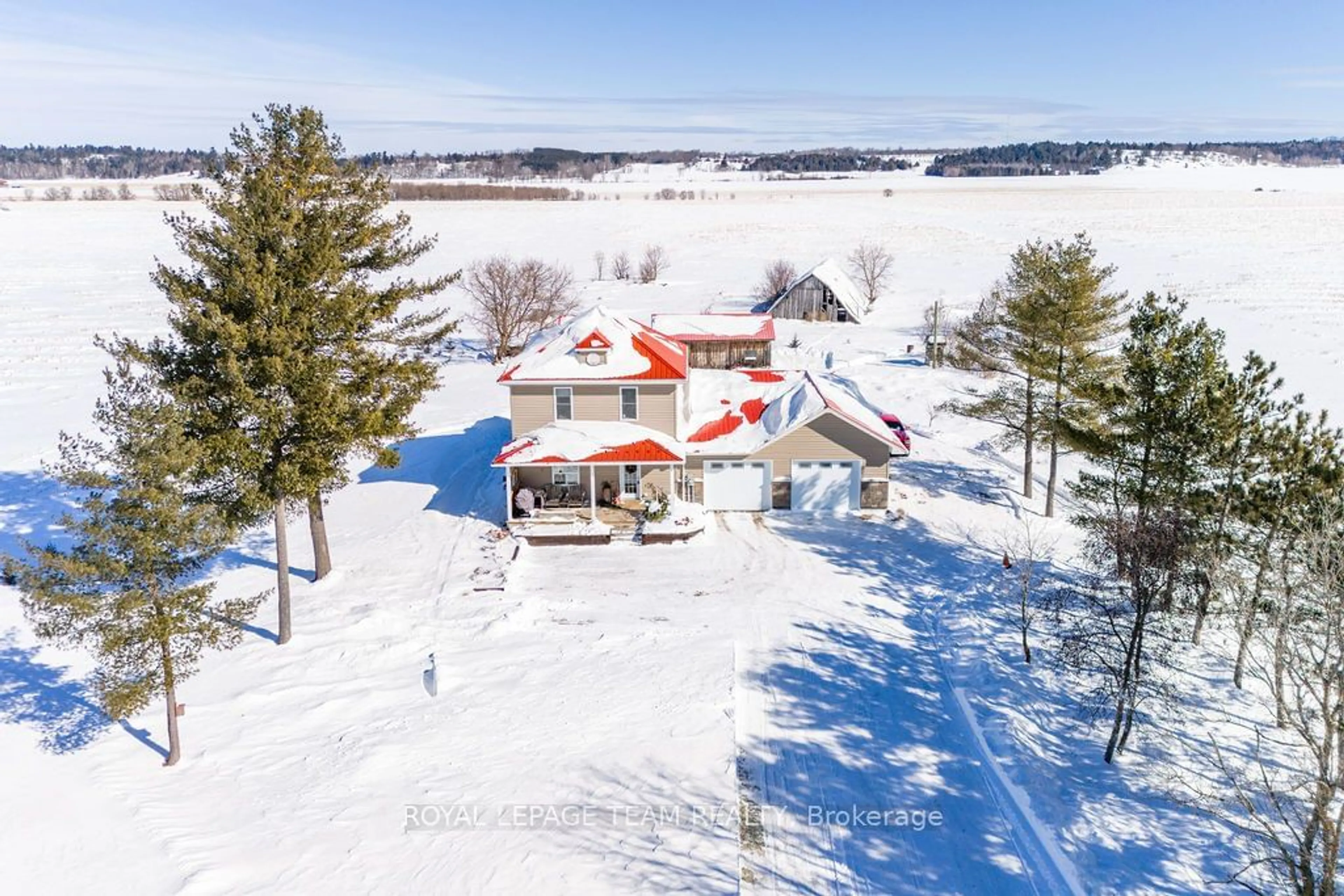 A pic from outside/outdoor area/front of a property/back of a property/a pic from drone, water/lake/river/ocean view for 2474 Barr Line, Admaston/Bromley Ontario K0J 1K0