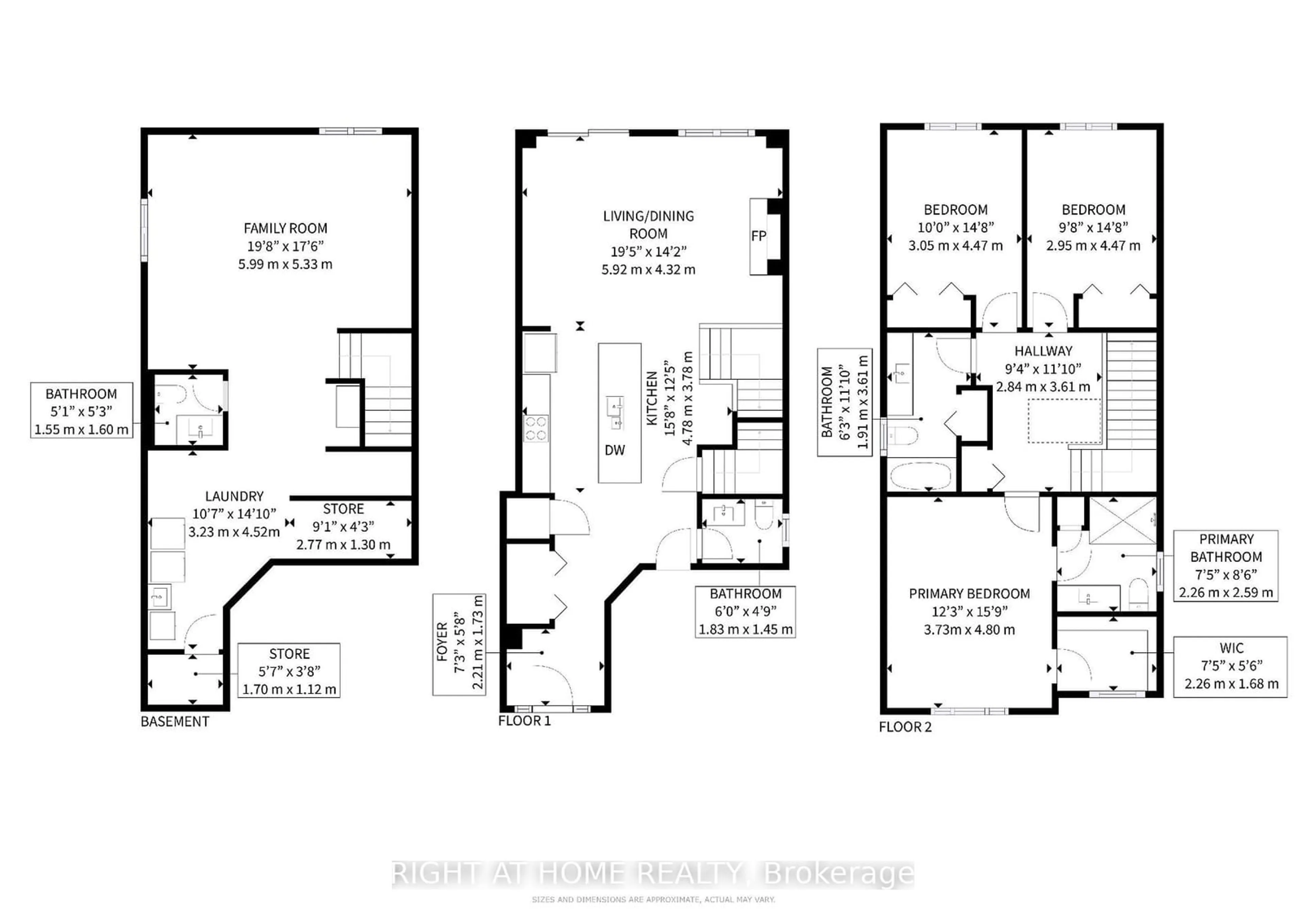 Floor plan for 348 Rivertrail Ave, Kitchener Ontario N2A 0K4