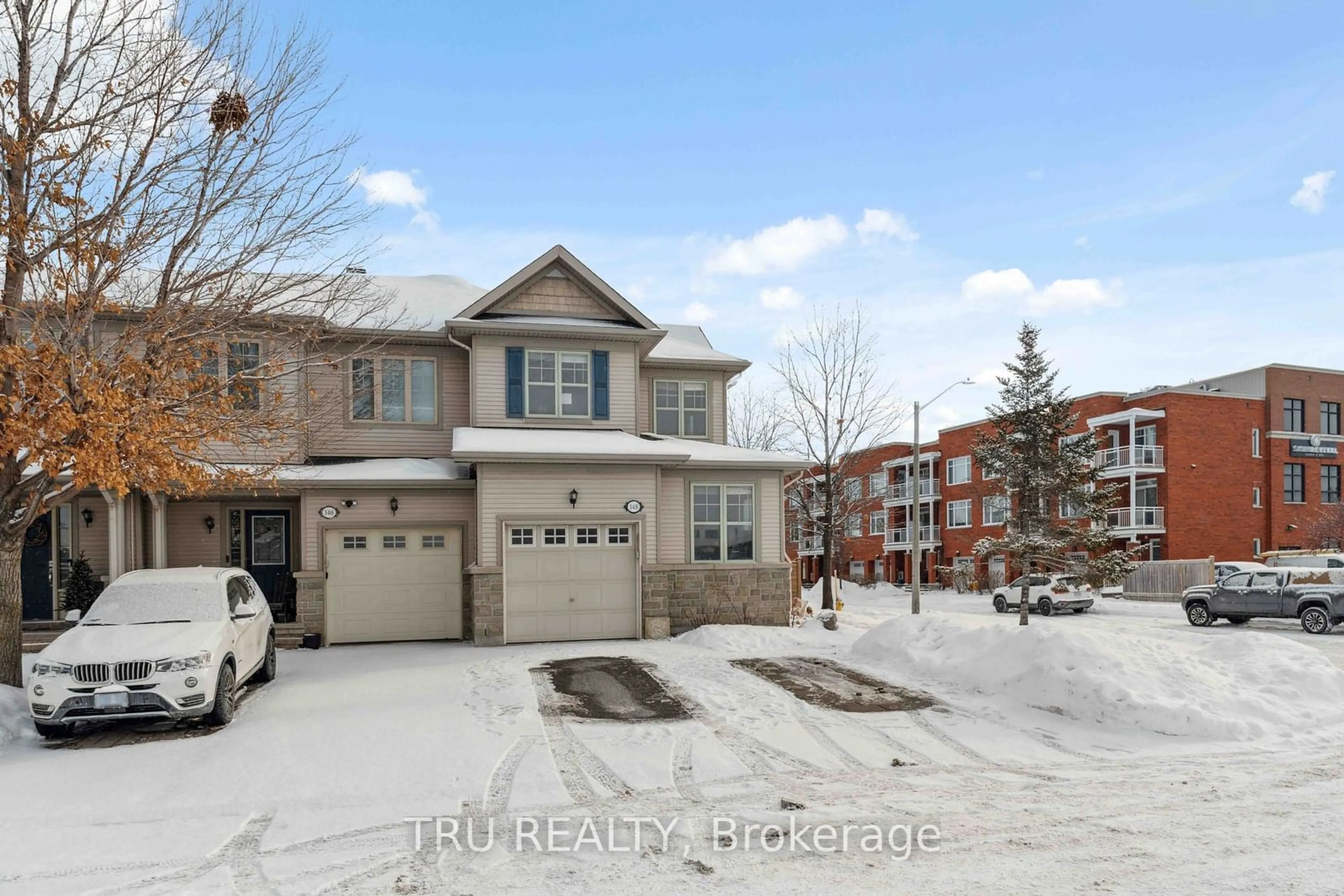 A pic from outside/outdoor area/front of a property/back of a property/a pic from drone, street for 148 Prem Circ, Barrhaven Ontario K2J 0C4