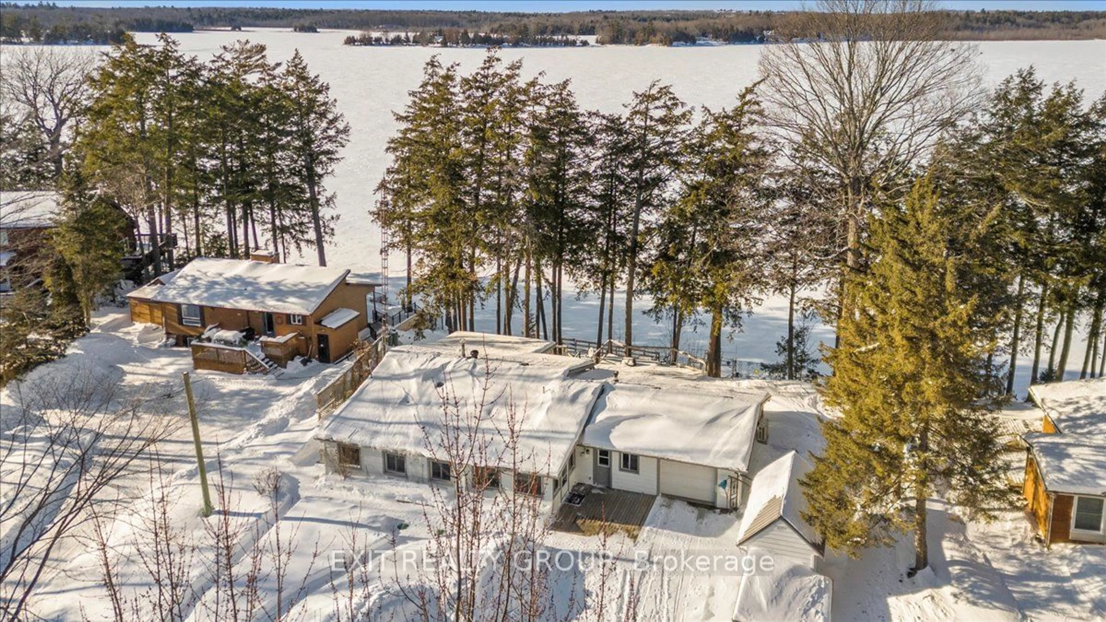 A pic from outside/outdoor area/front of a property/back of a property/a pic from drone, water/lake/river/ocean view for 602 Cedarstone Rd, Stone Mills Ontario K0K 3G0