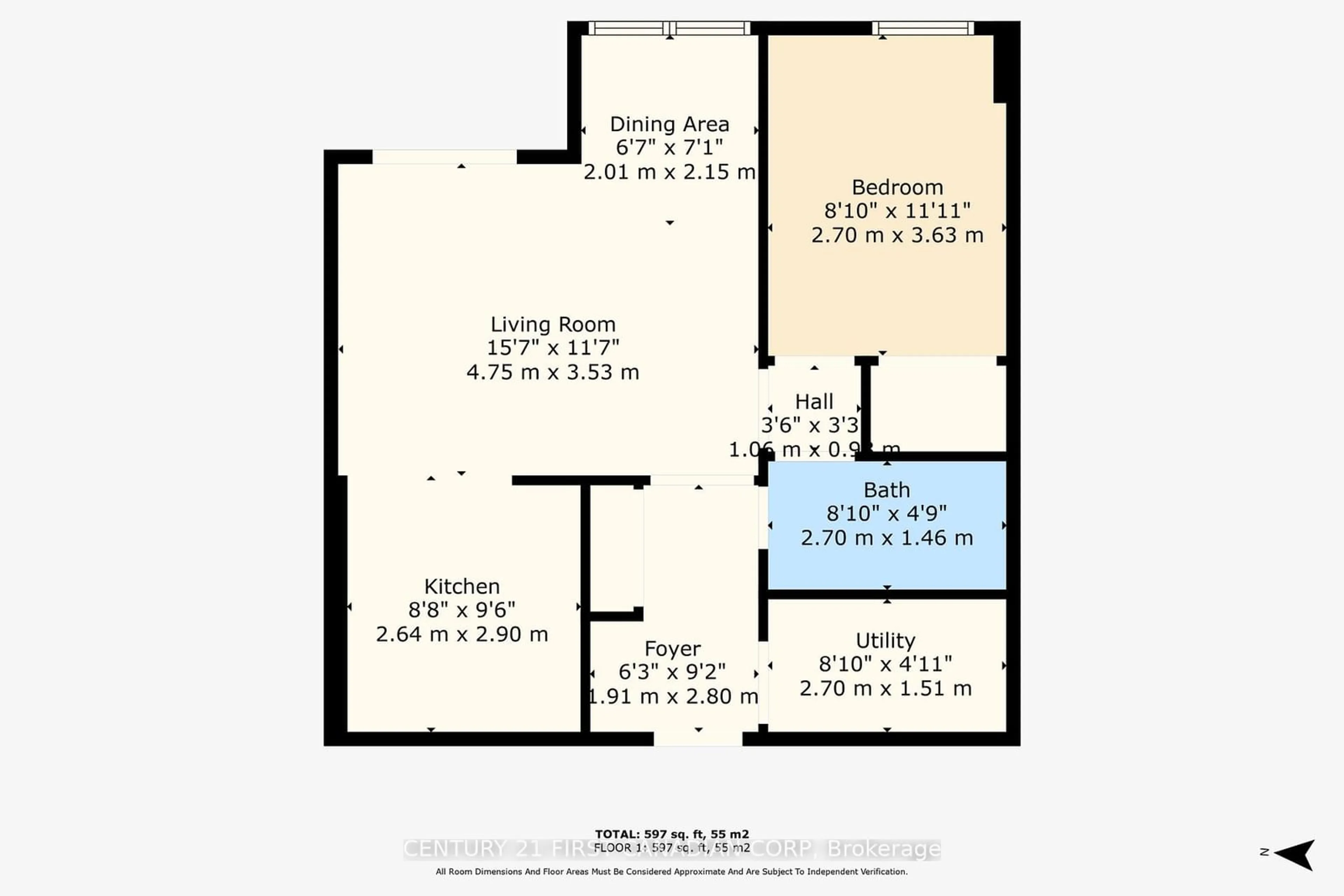 Floor plan for 76 Base Line Rd #1106, London Ontario N6J 4X6