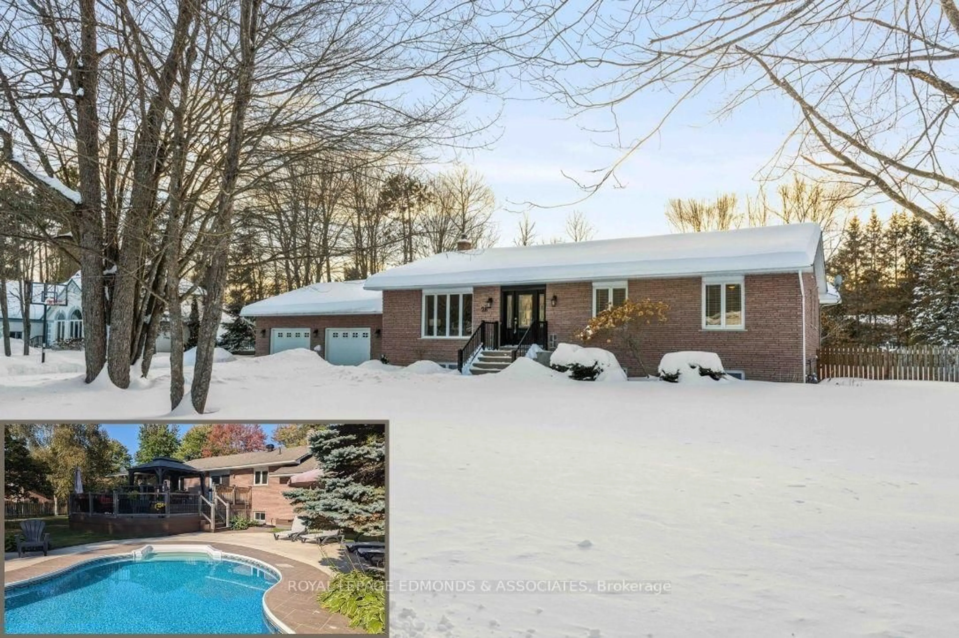 A pic from outside/outdoor area/front of a property/back of a property/a pic from drone, water/lake/river/ocean view for 28 Heritage Dr, Petawawa Ontario K8H 3J3