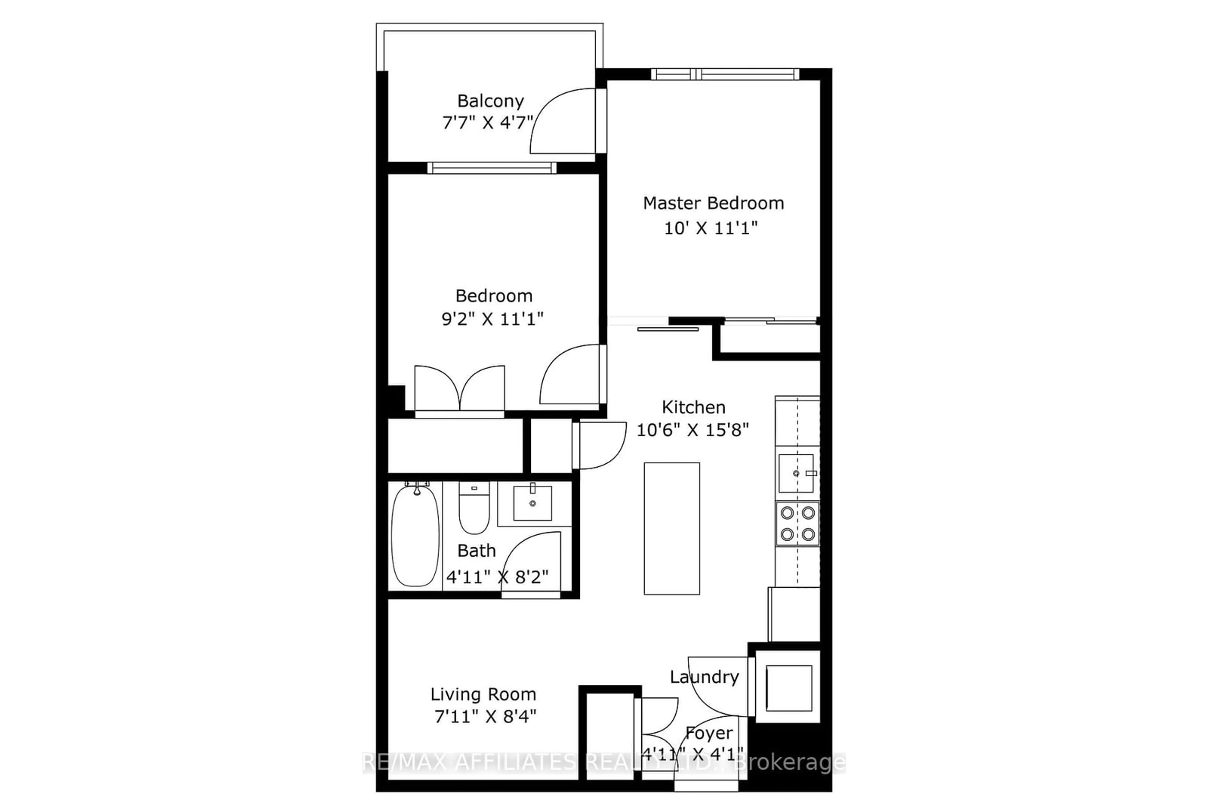 Floor plan for 238 Besserer St #102, Lower Town - Sandy Hill Ontario K1N 6B1