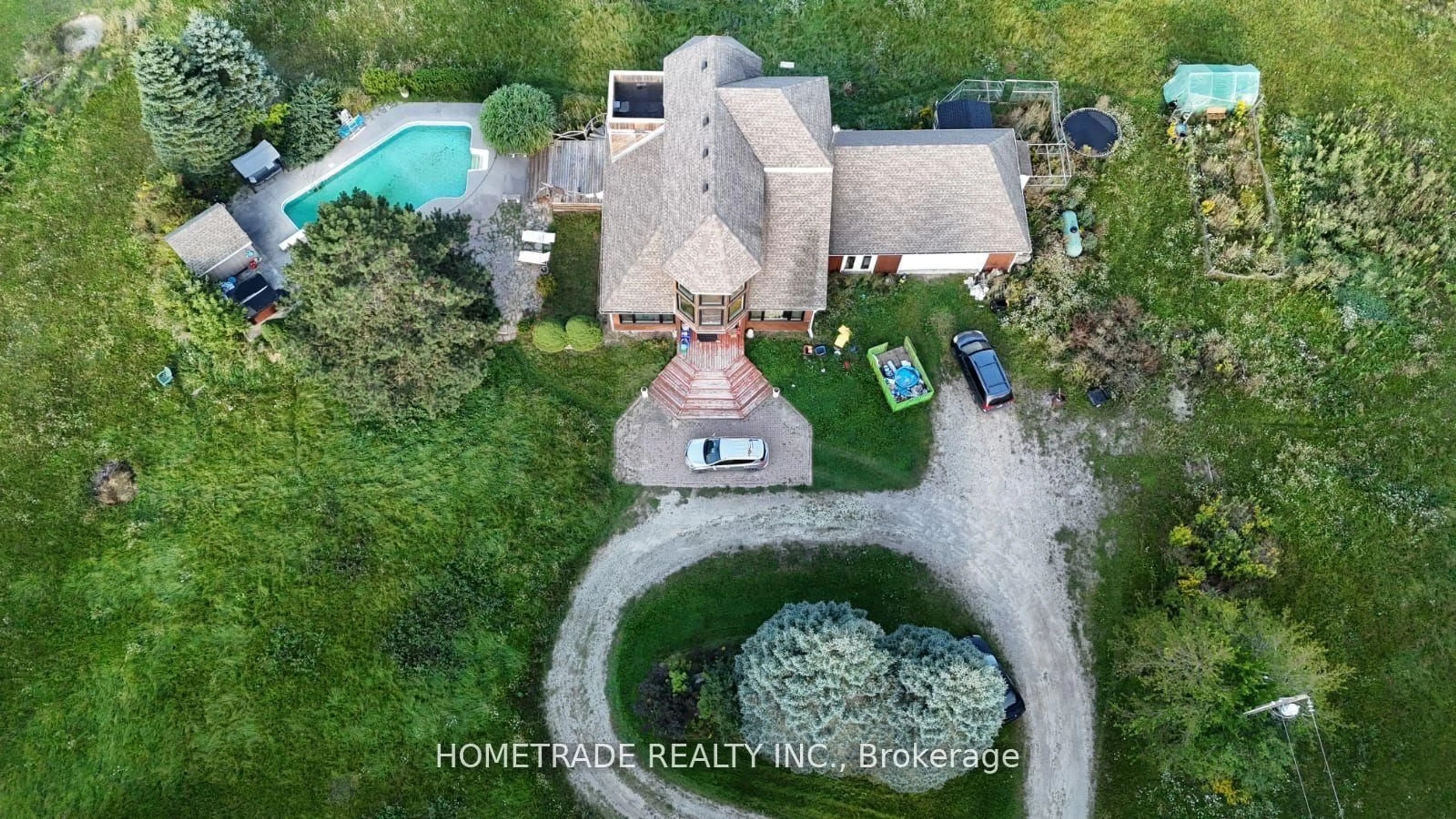 A pic from outside/outdoor area/front of a property/back of a property/a pic from drone, water/lake/river/ocean view for 955364 7th Line EHS Line, Mono Ontario L9V 1C7