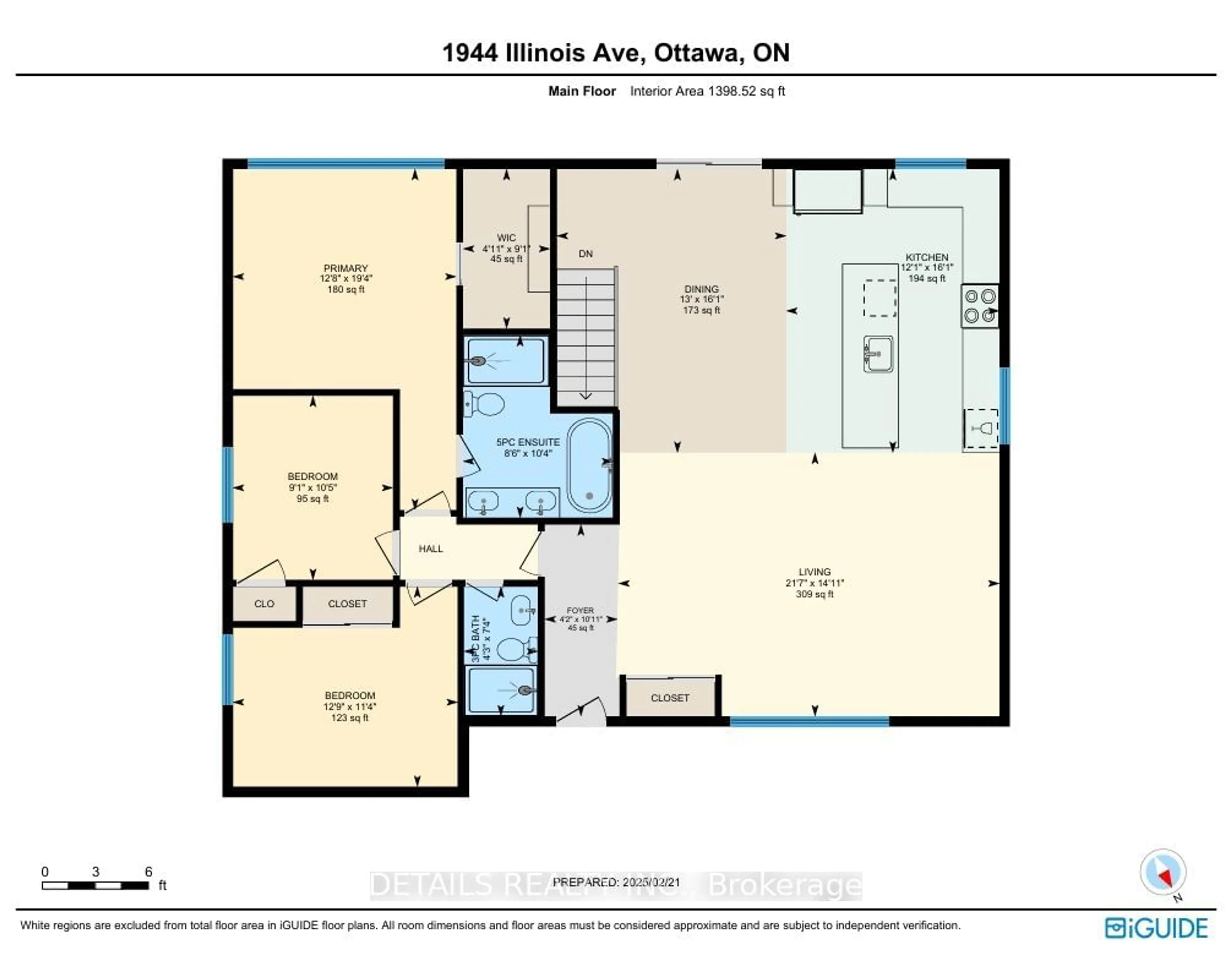 Floor plan for 1944 Illinois Ave, Alta Vista and Area Ontario K1H 6W7