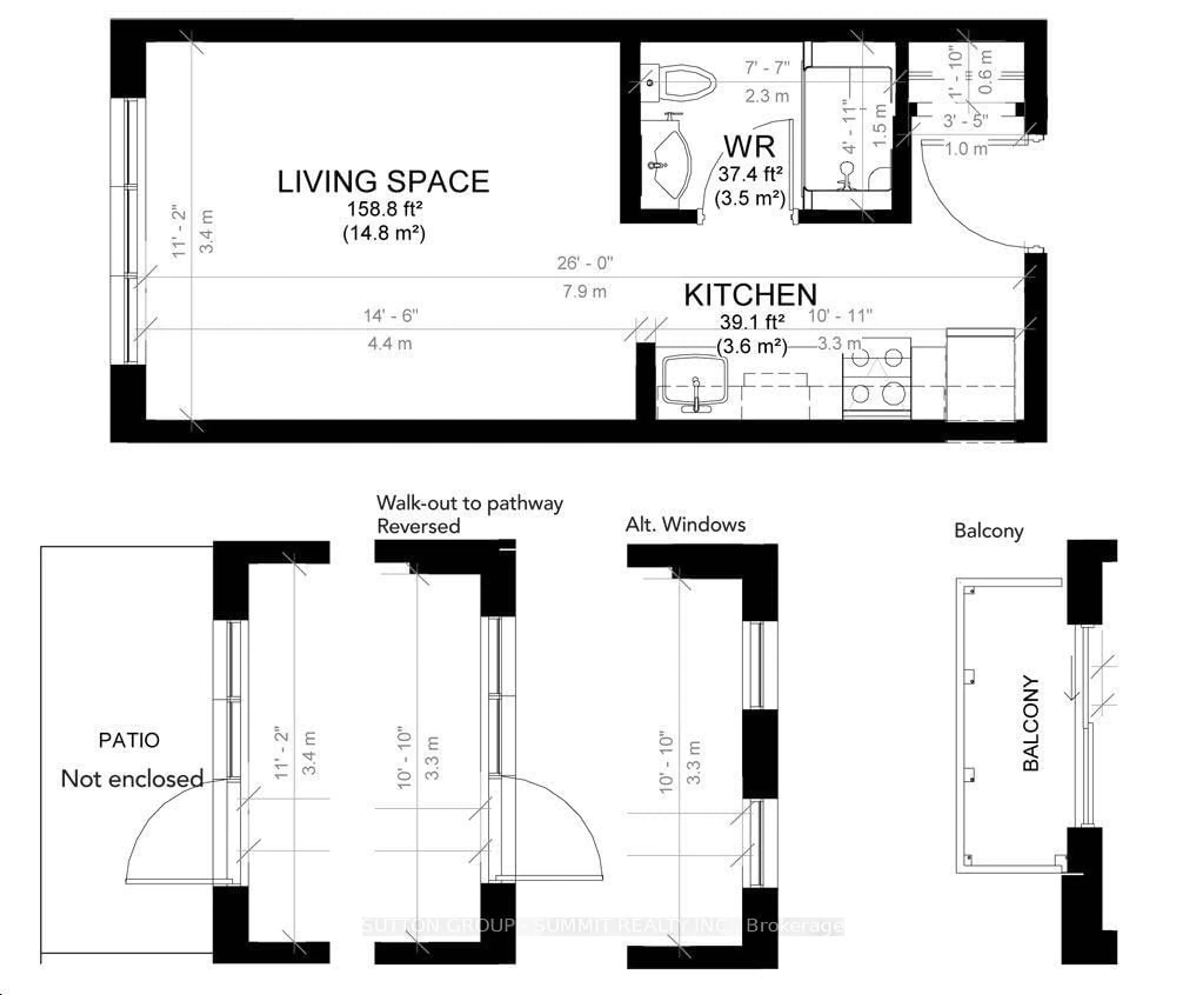 Floor plan for 77 Leland St #216, Hamilton Ontario L8S 3A1