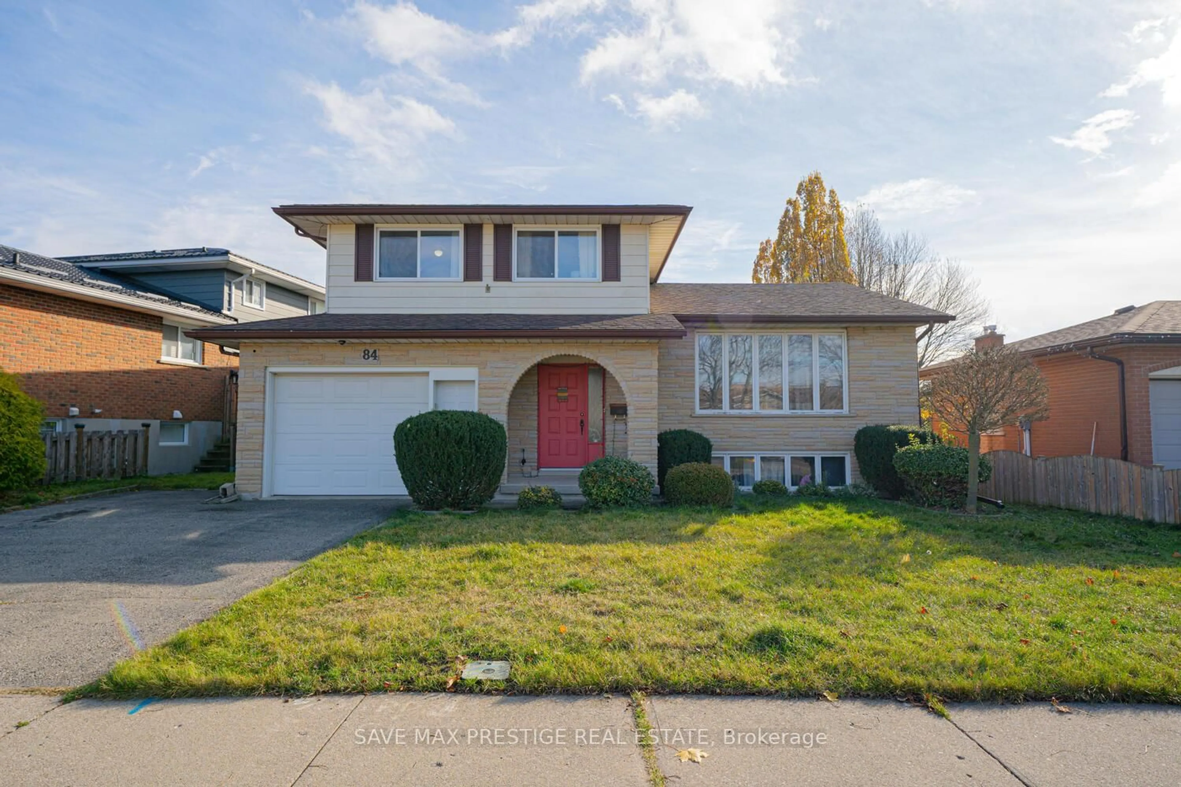 Home with vinyl exterior material, street for 84 WIMBLETON Cres, Kitchener Ontario N2B 3K5