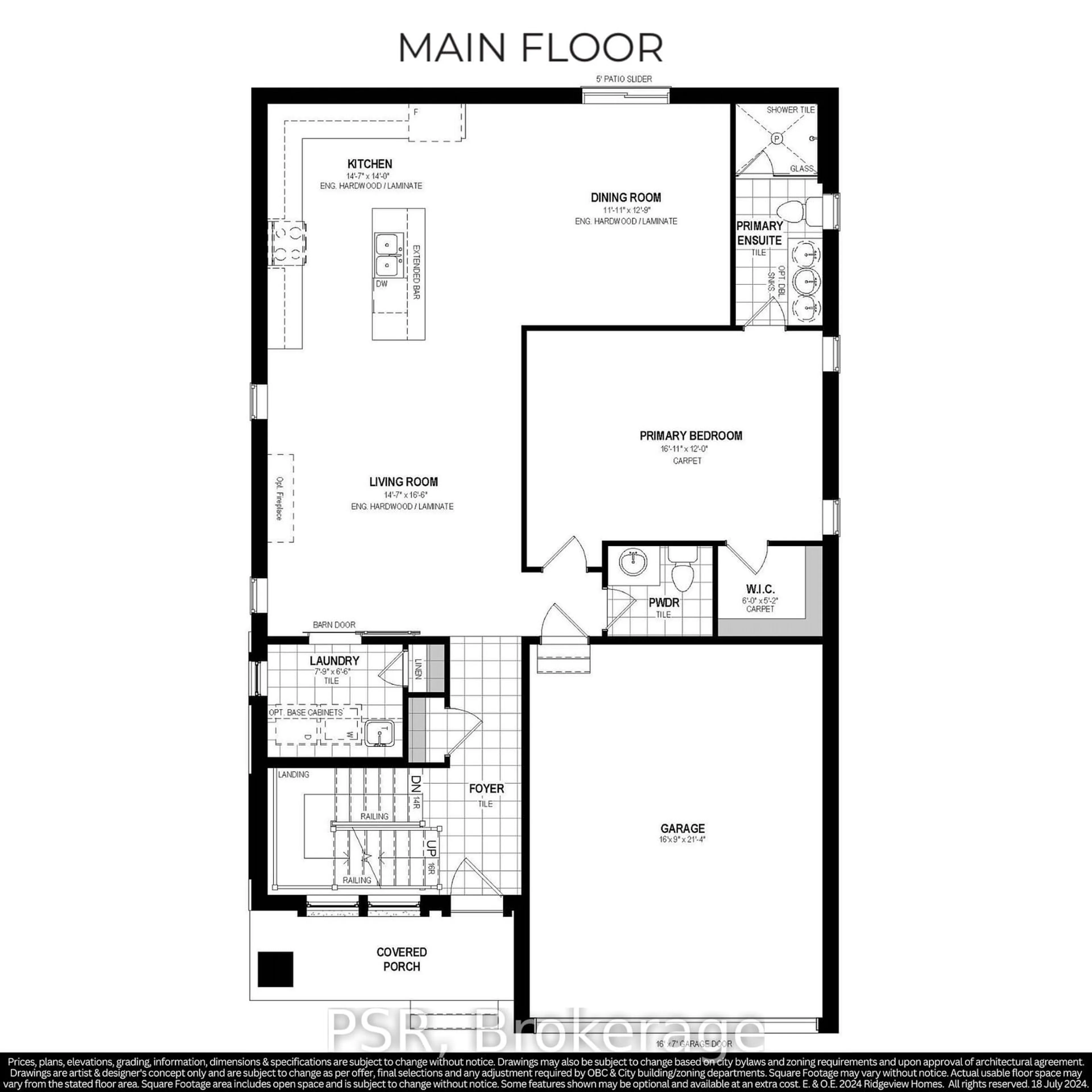 Floor plan for Lot 23 TBD Rivergreen Cres, Cambridge Ontario N1S 0E5