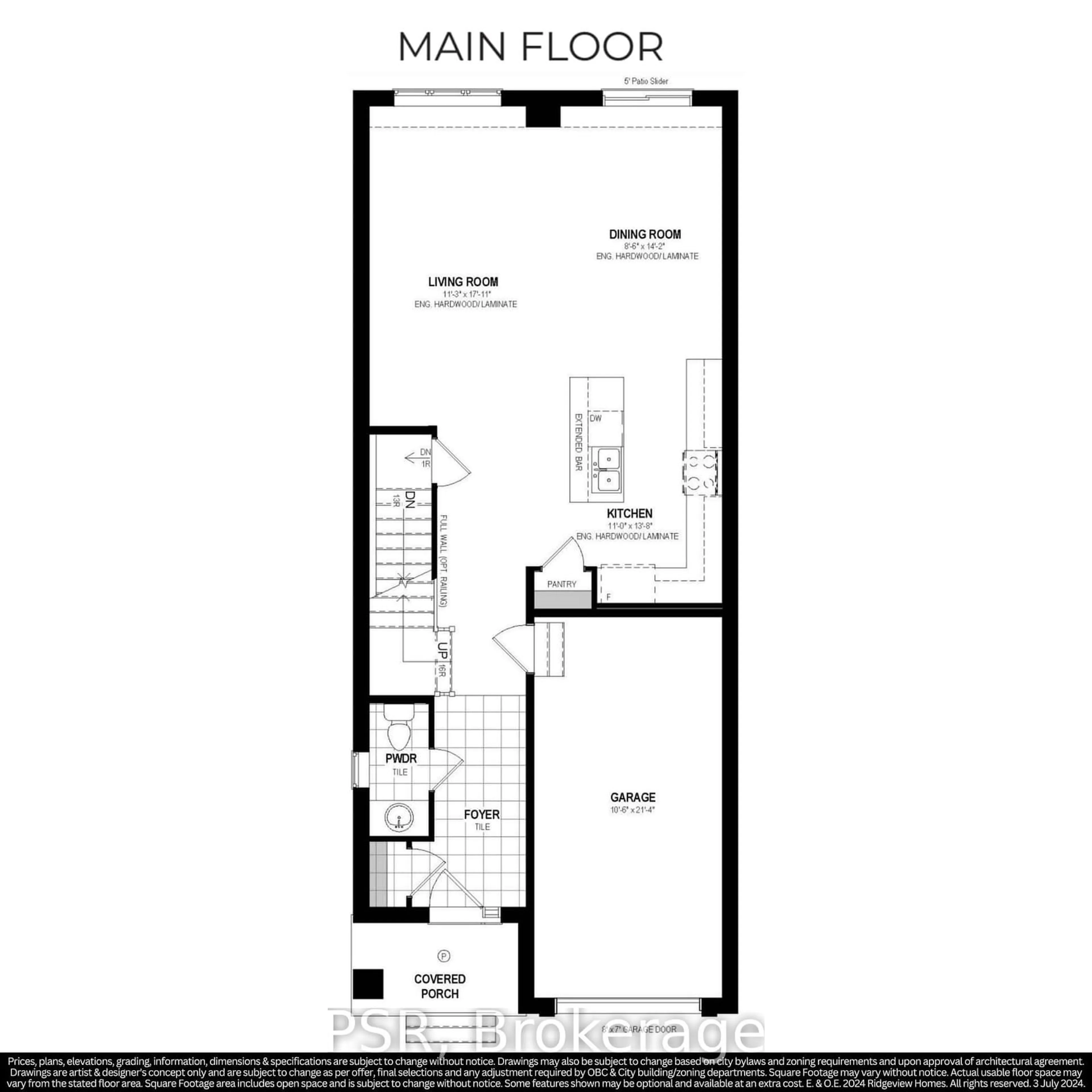 Floor plan for Lot 17 TBD Rivergreen Cres, Cambridge Ontario N1S 0E5