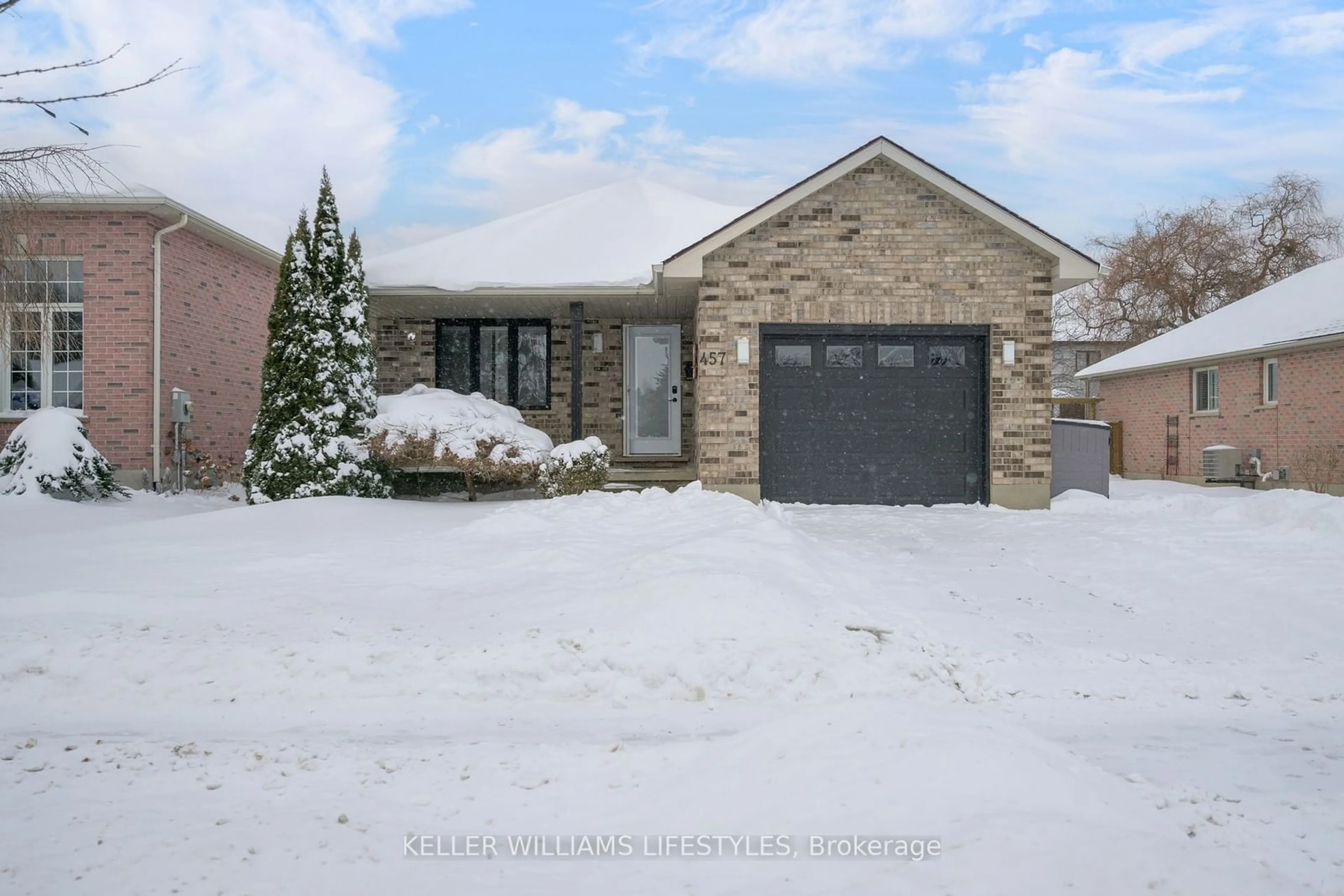 Home with brick exterior material, street for 457 Highview Dr, St. Thomas Ontario N5R 6H3