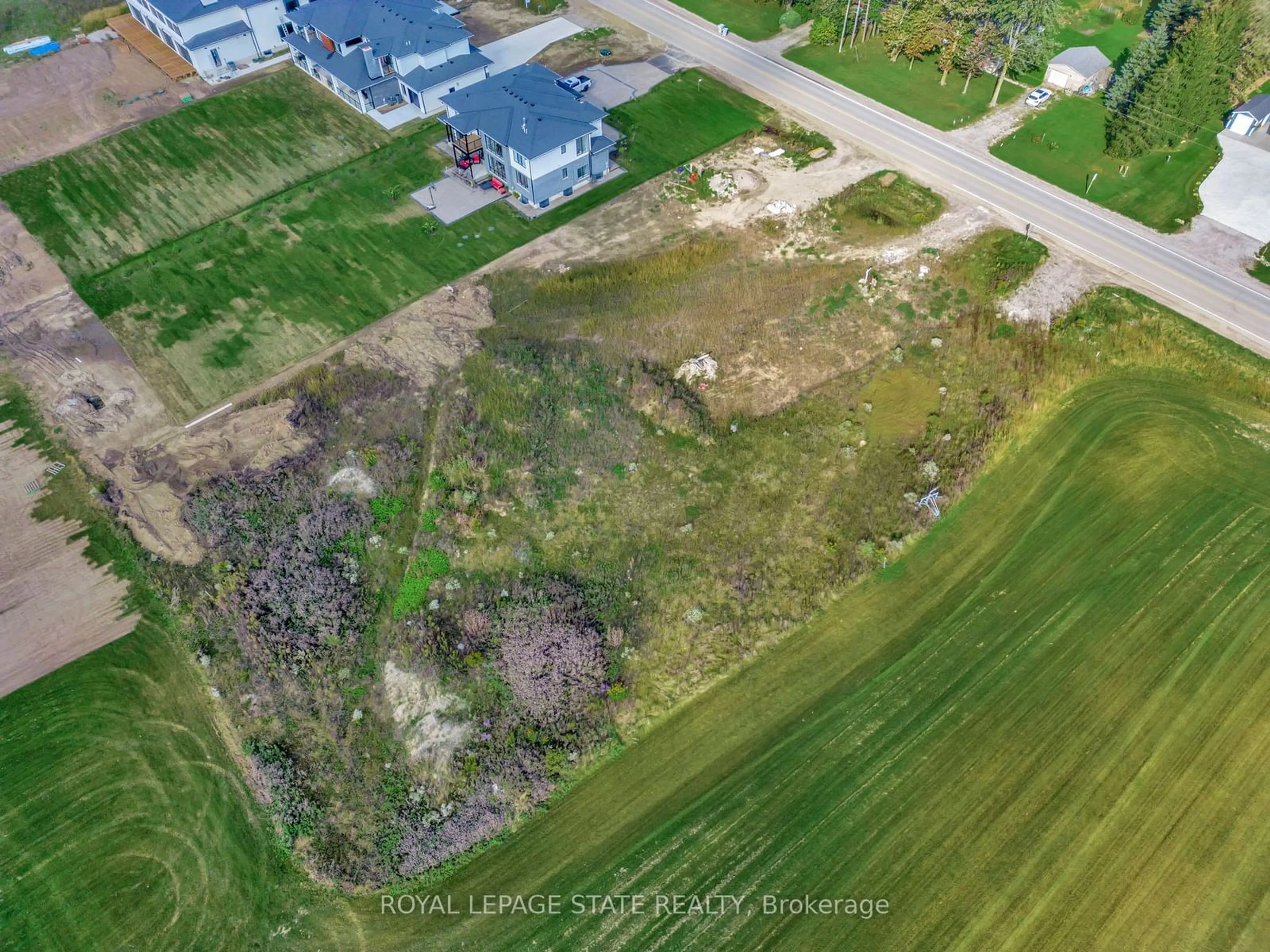 A pic from outside/outdoor area/front of a property/back of a property/a pic from drone, street for Lot 5 Plover Mills Rd, Middlesex Centre Ontario N0M 2A0