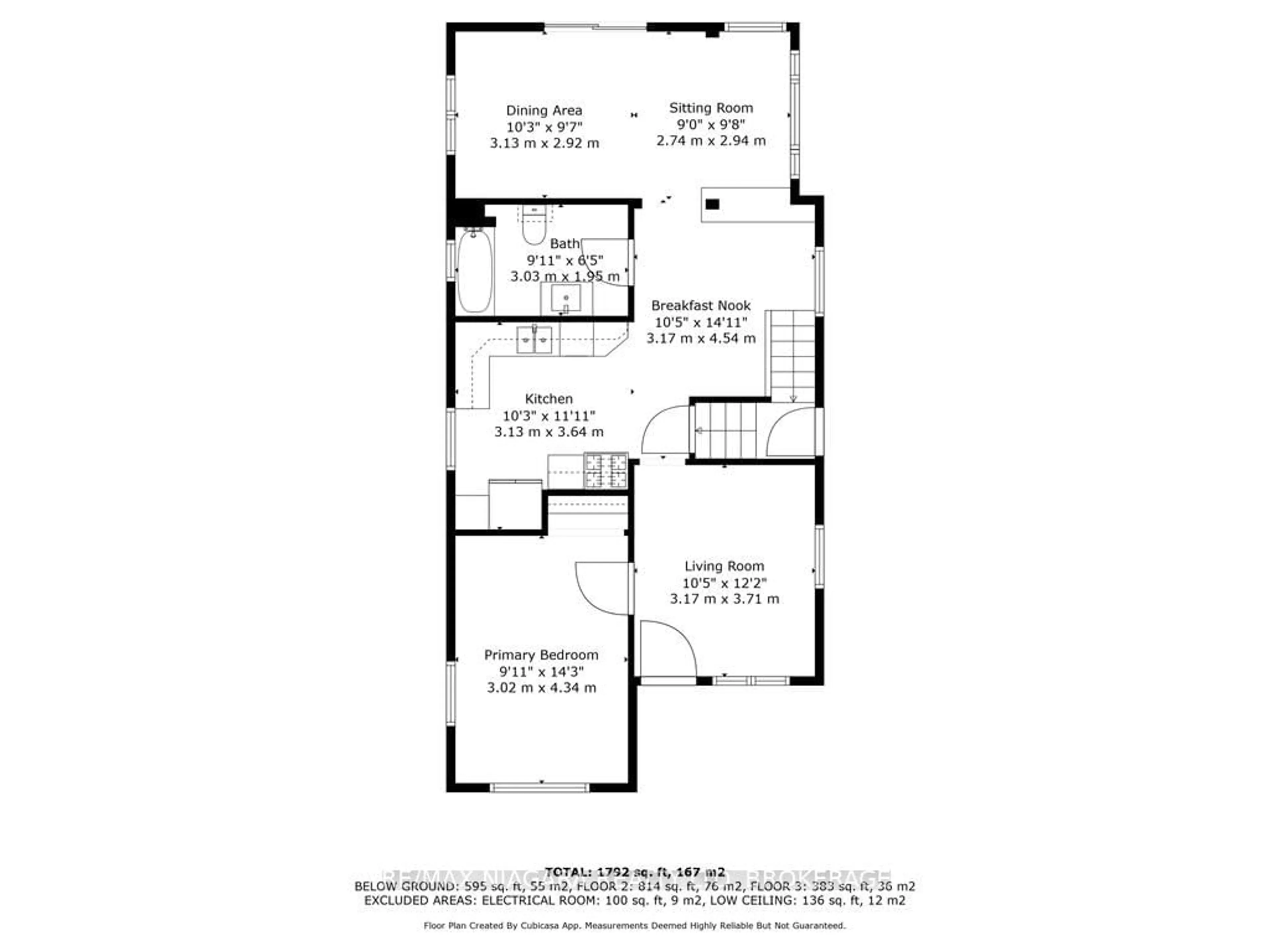 Floor plan for 221 Wright St, Welland Ontario L3B 2K4