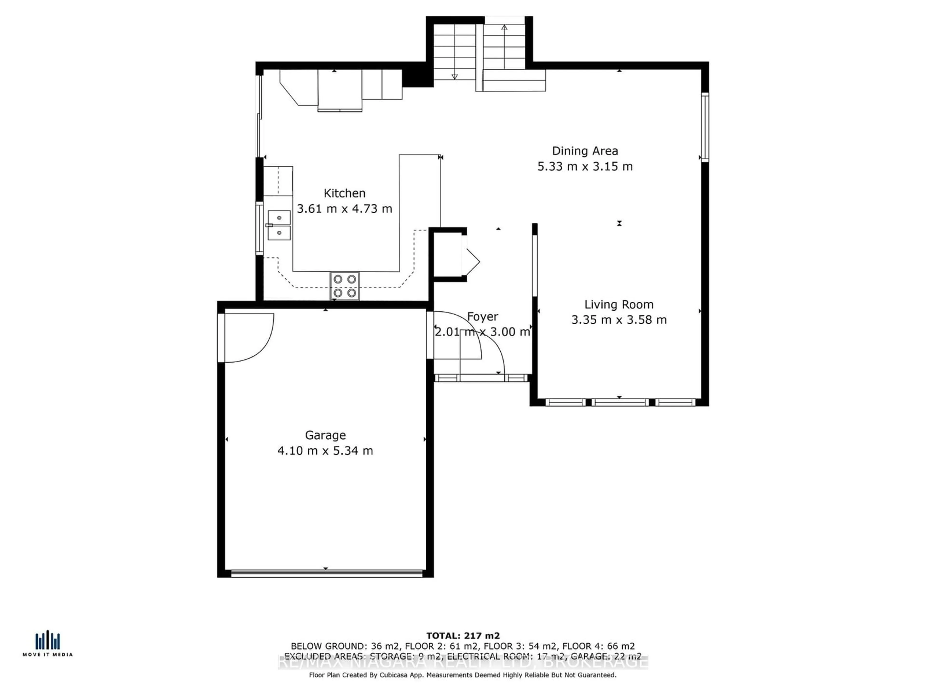 Floor plan for 107 Westland St, St. Catharines Ontario L2S 3X6