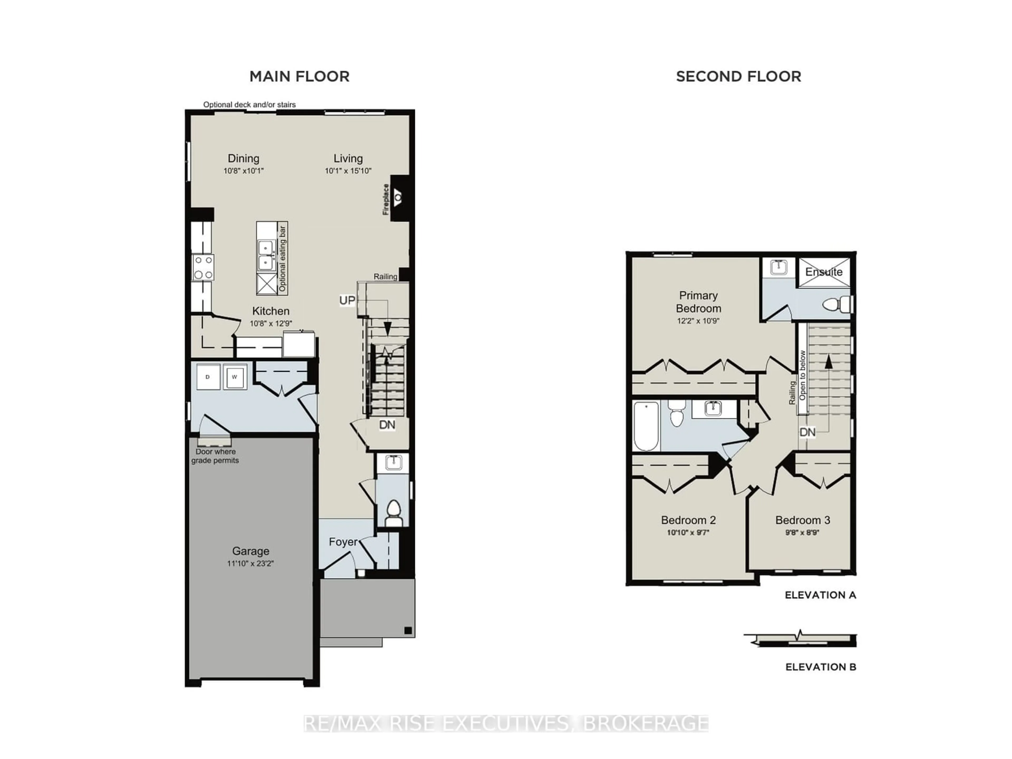 Floor plan for 227 Eventide Way, Kingston Ontario K7K 0L3