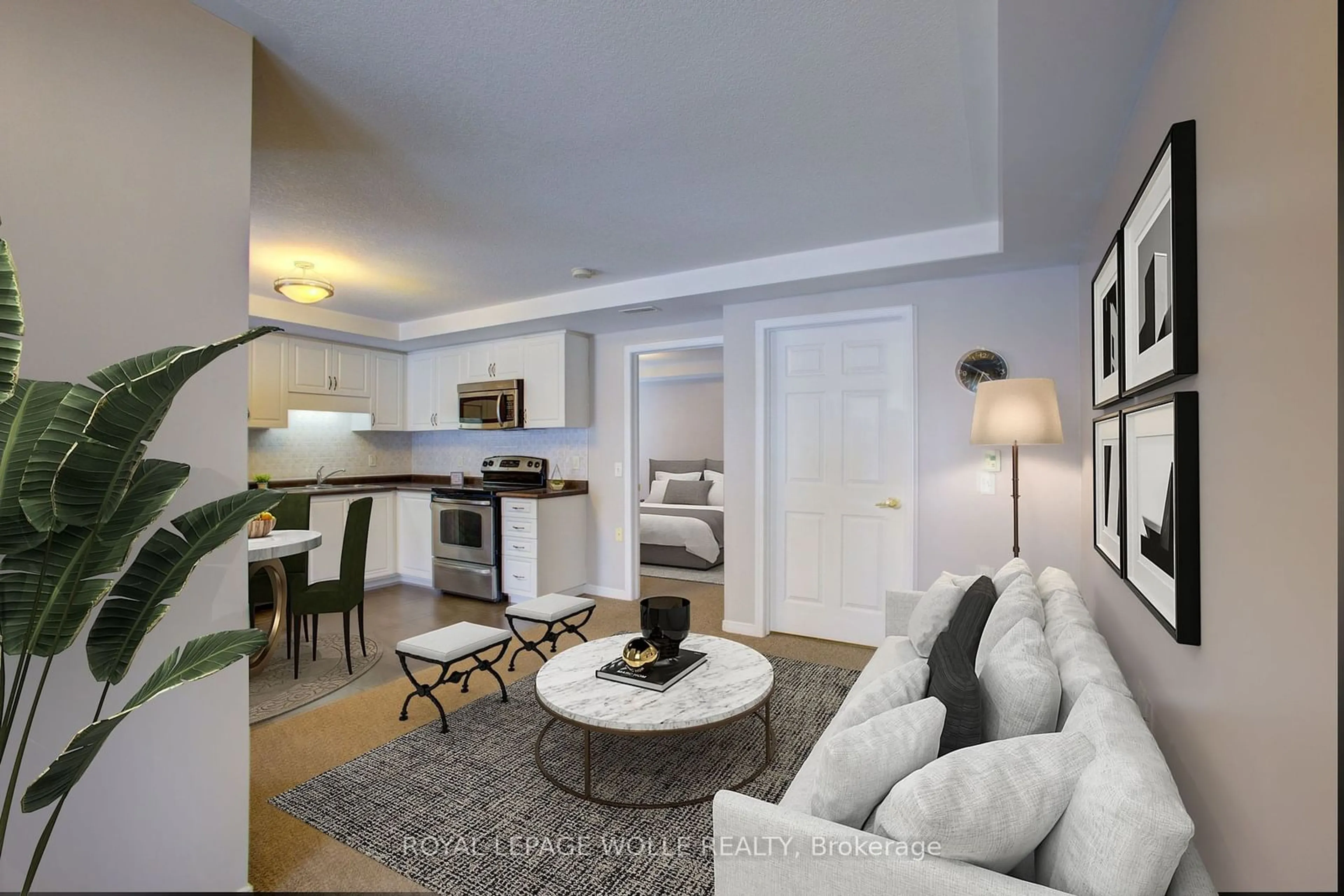 Living room with furniture, unknown for 1460 Highland Rd #9E, Kitchener Ontario N2N 0B7