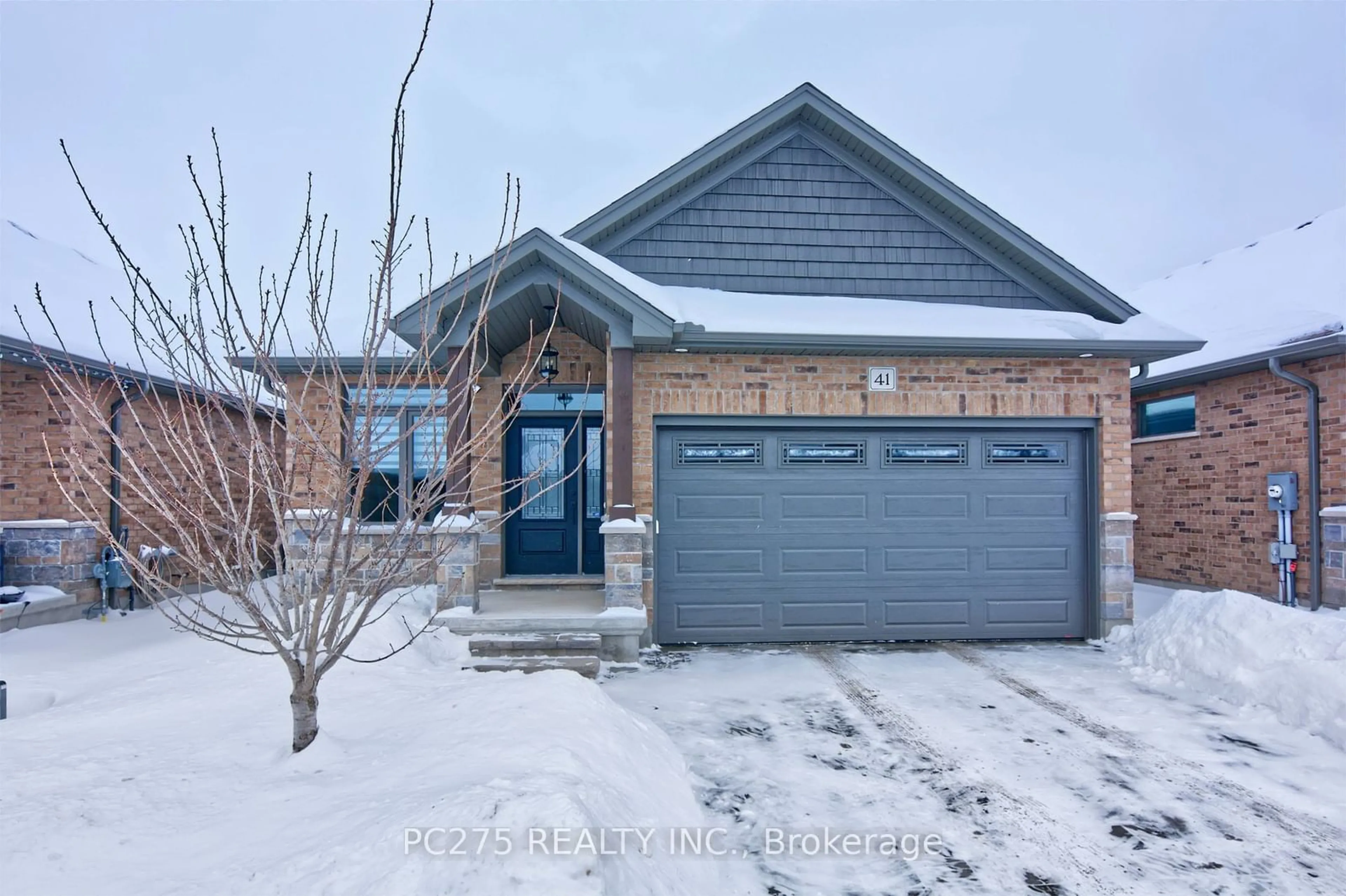 Home with brick exterior material, street for 159 Collins Way #41, Strathroy-Caradoc Ontario N7G 0G8