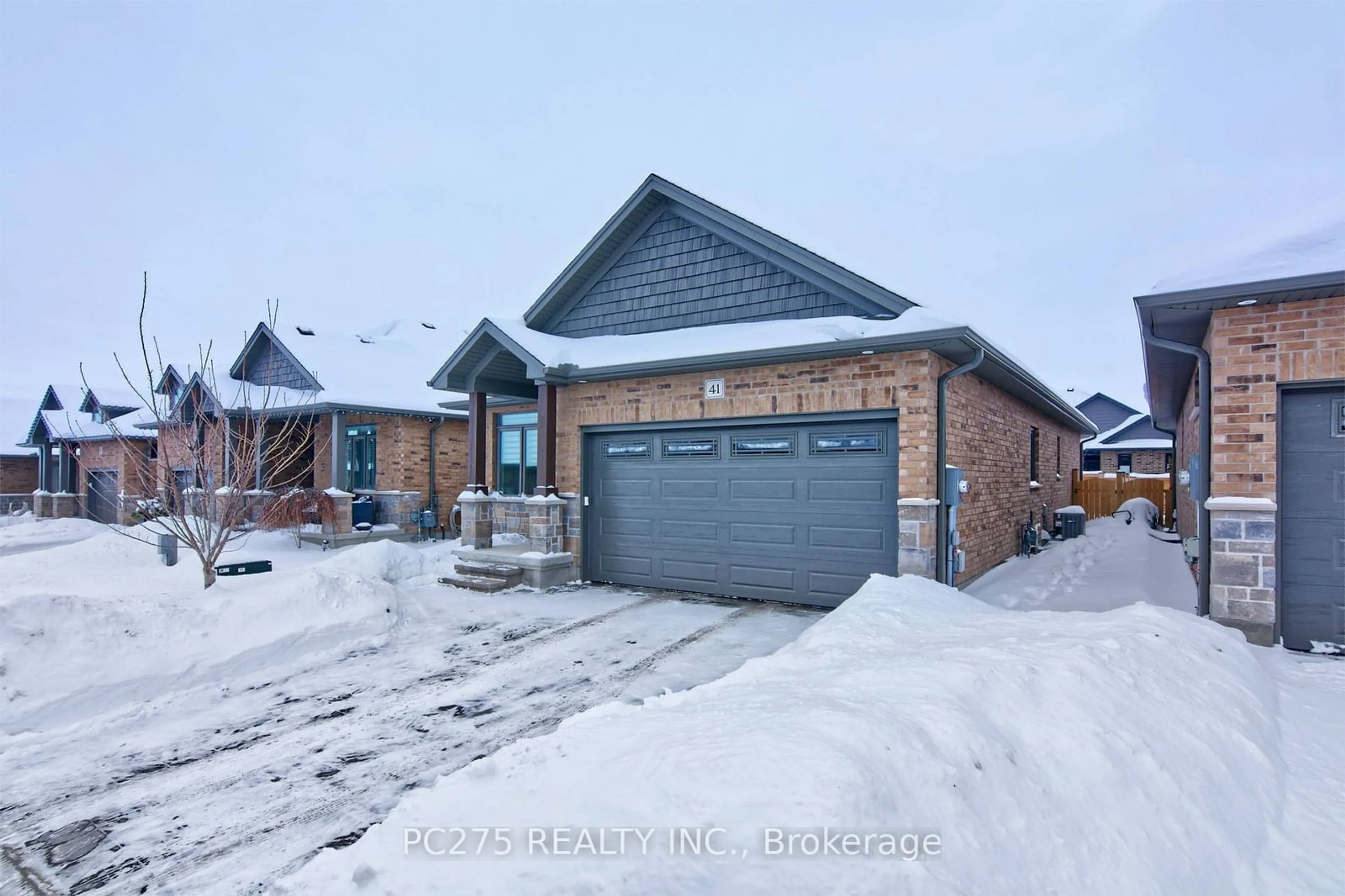 Home with brick exterior material, street for 159 Collins Way #41, Strathroy-Caradoc Ontario N7G 0G8