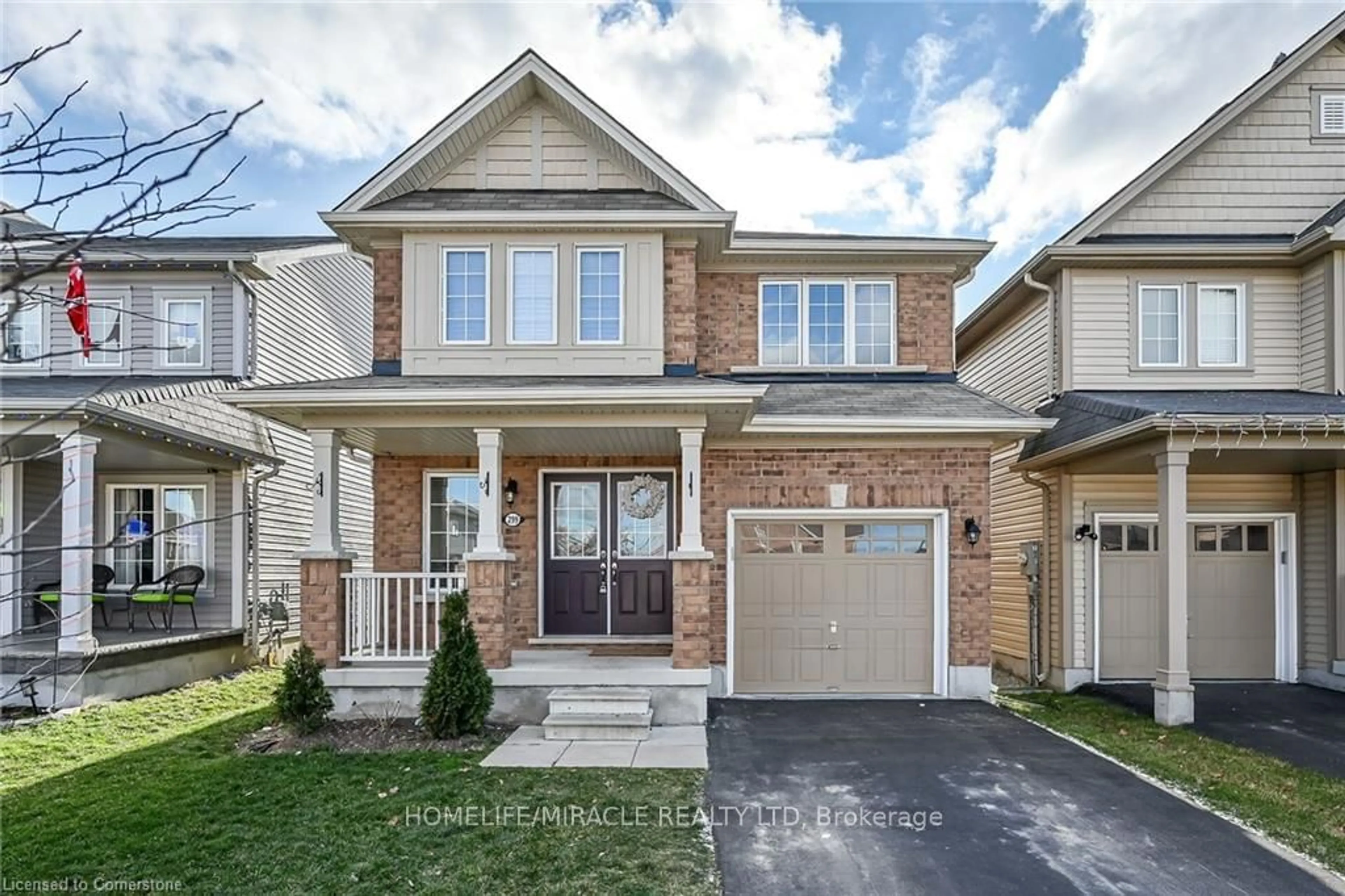 Home with brick exterior material, street for 299 Windwood Dr, Hamilton Ontario L0R 1C0