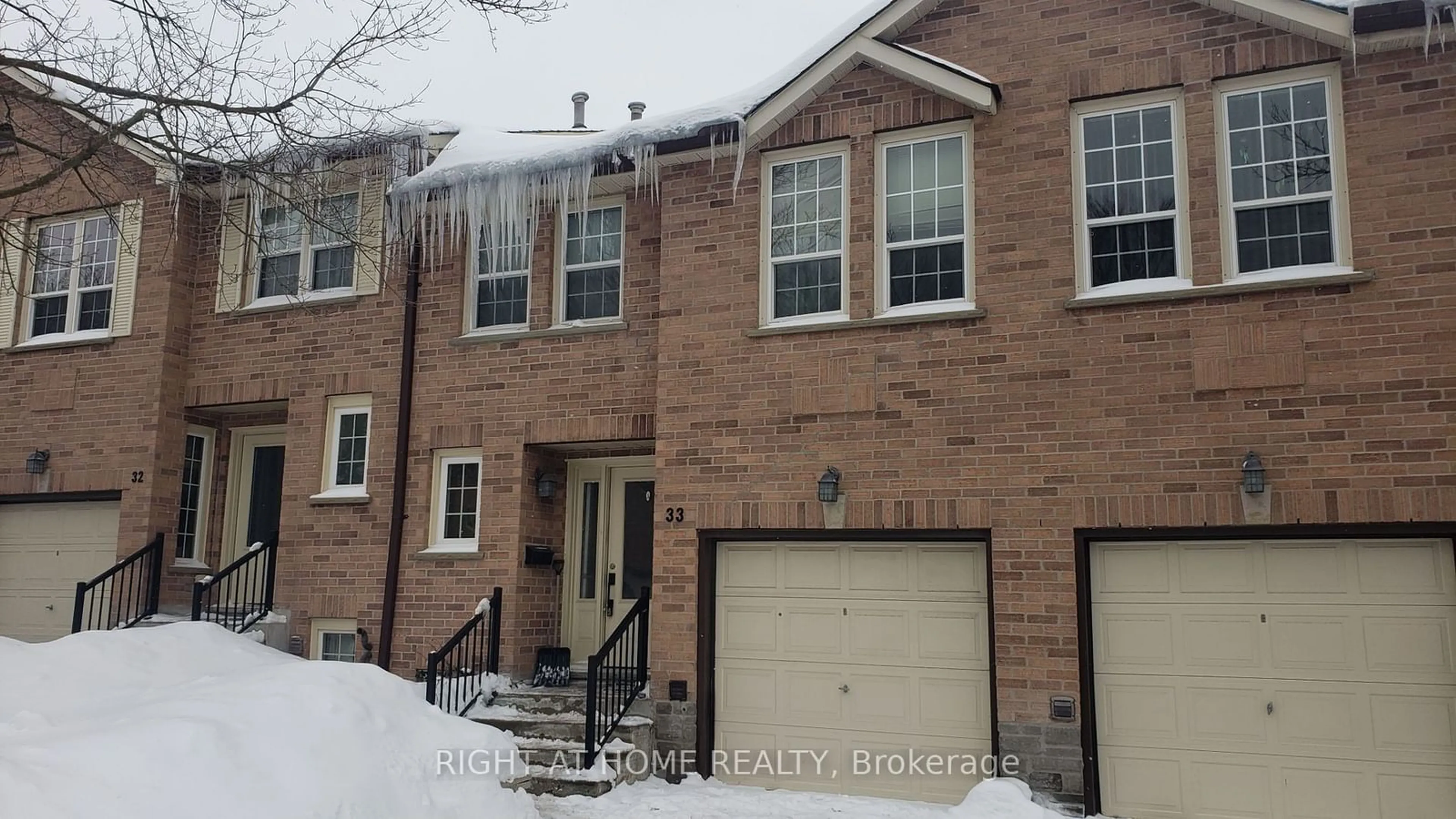 Home with brick exterior material, street for 375 Holiday Inn Dr #33, Cambridge Ontario N3C 3P6