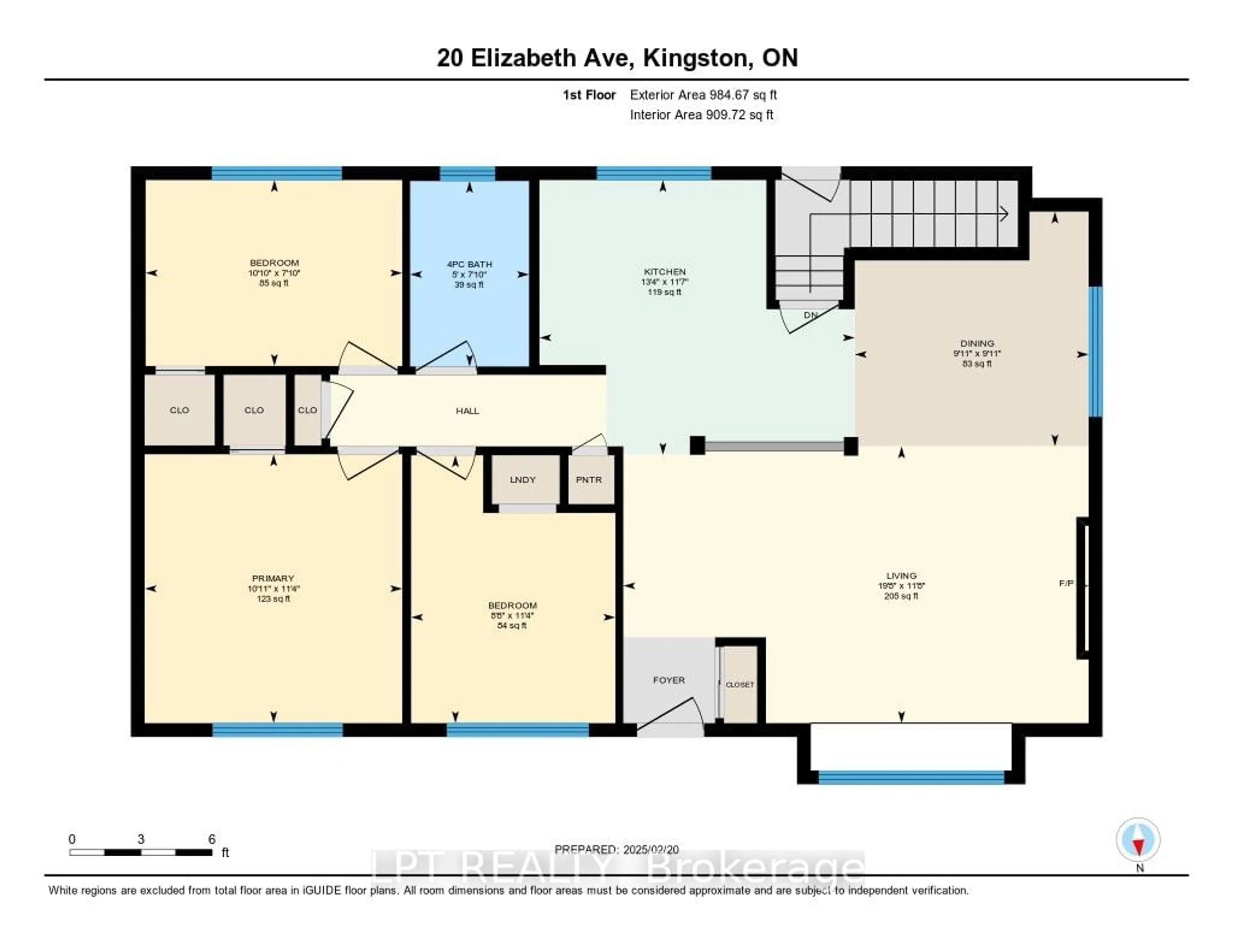 Floor plan for 20 Elizabeth Ave, Kingston Ontario K7M 3G8