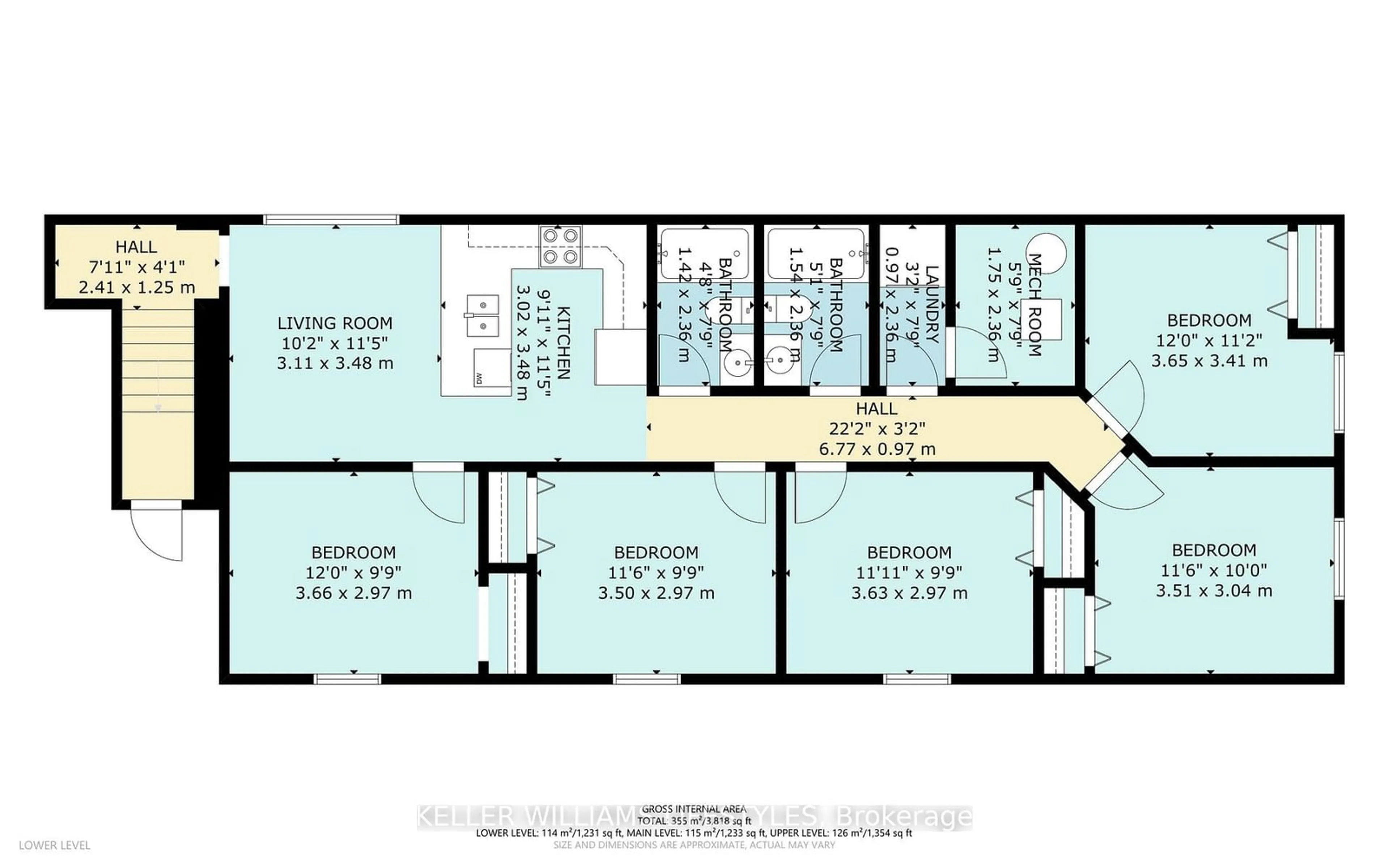 Floor plan for 44 Essex St, London Ontario N6G 1B2