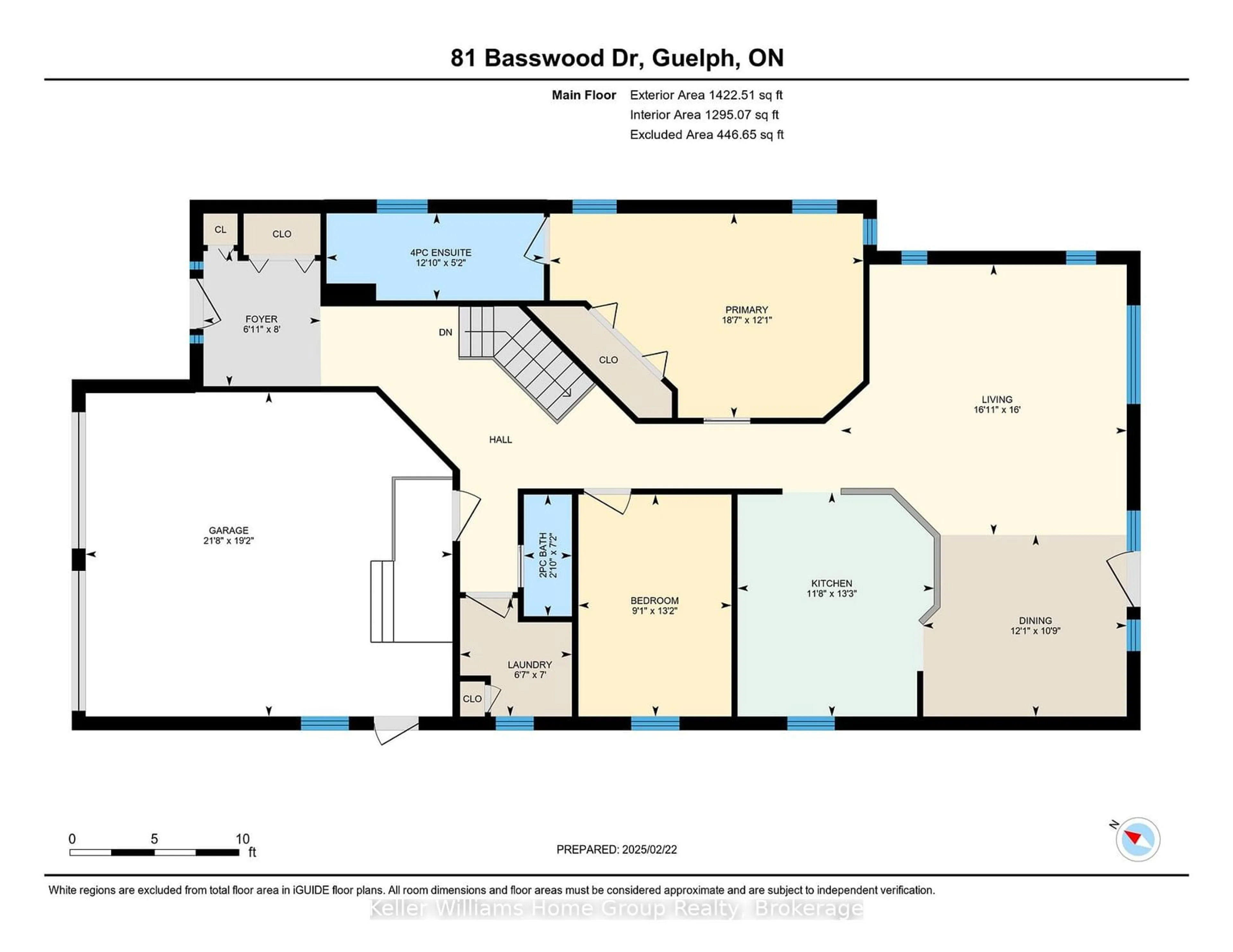 Floor plan for 81 Basswood Dr, Guelph Ontario N1G 4X7