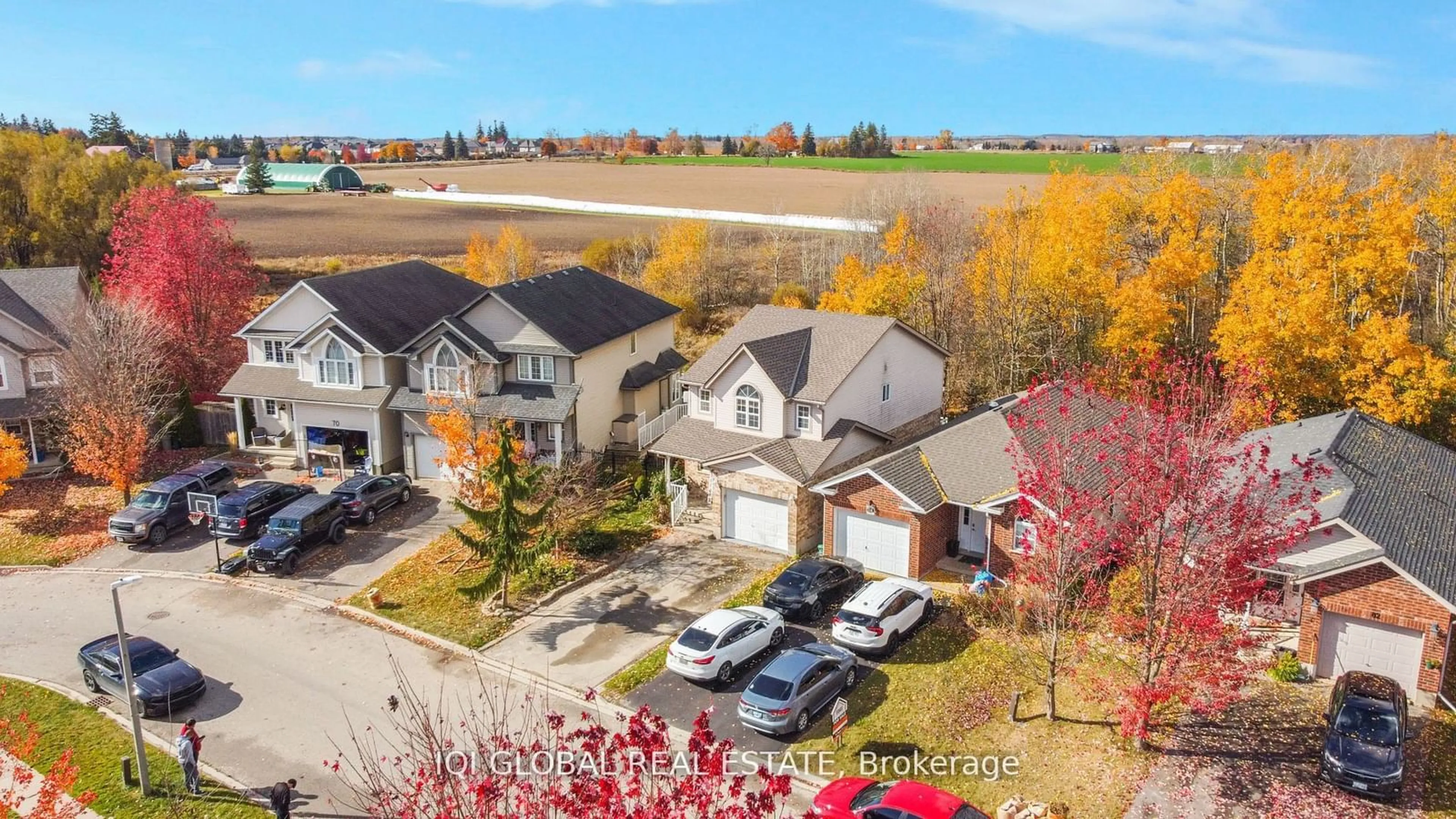 A pic from outside/outdoor area/front of a property/back of a property/a pic from drone, street for 76 Gibbons Dr, Centre Wellington Ontario N1M 3V8