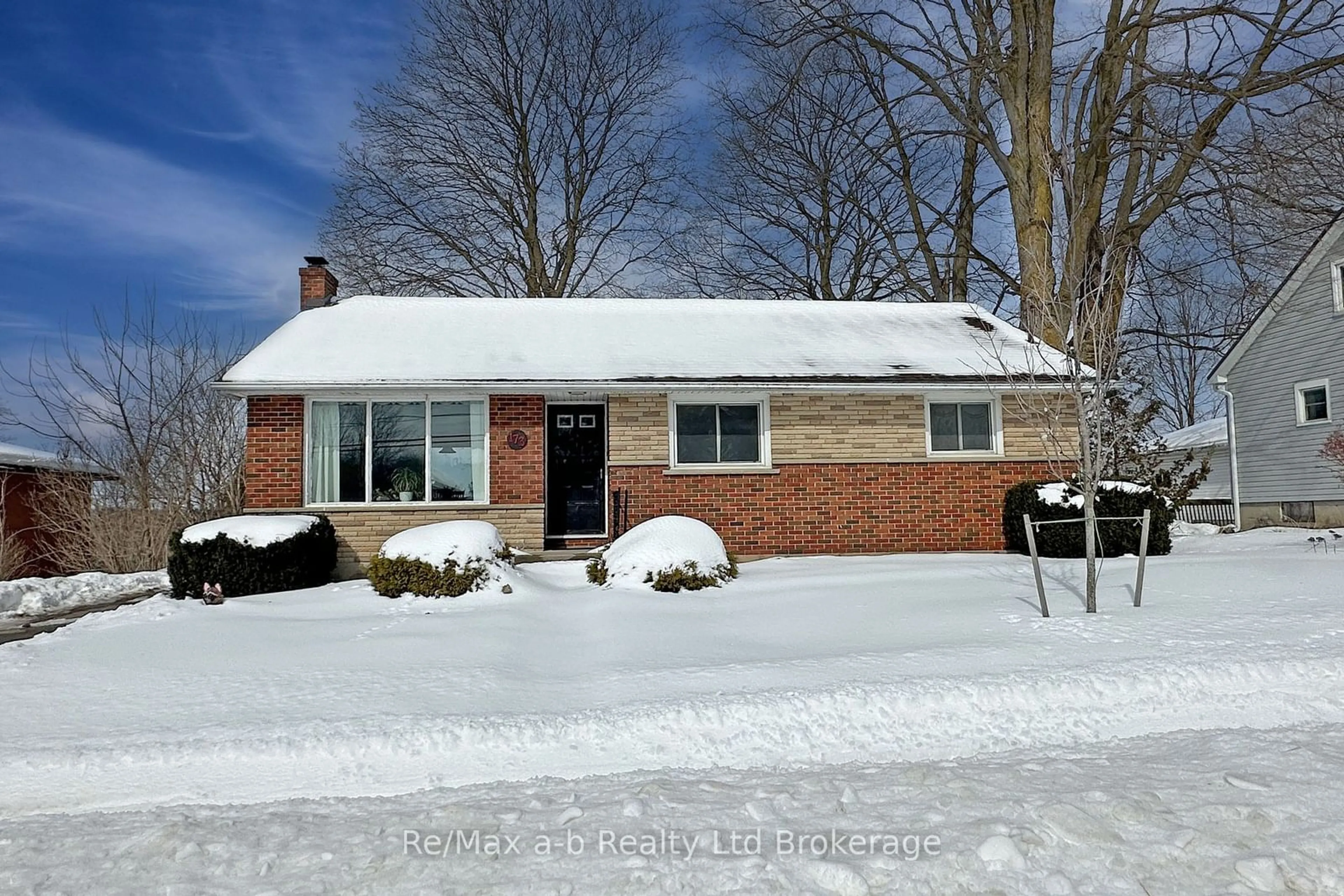 Home with brick exterior material, street for 173 Park Row, Woodstock Ontario N4S 1V9