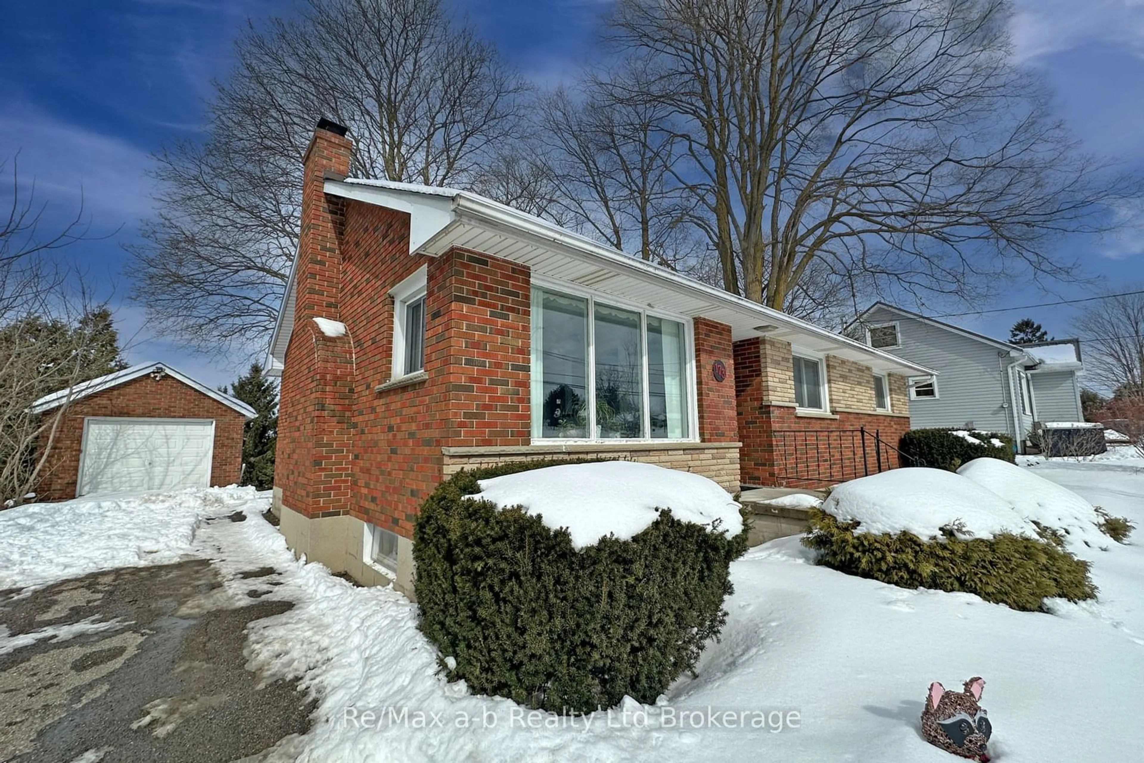 Home with brick exterior material, street for 173 Park Row, Woodstock Ontario N4S 1V9