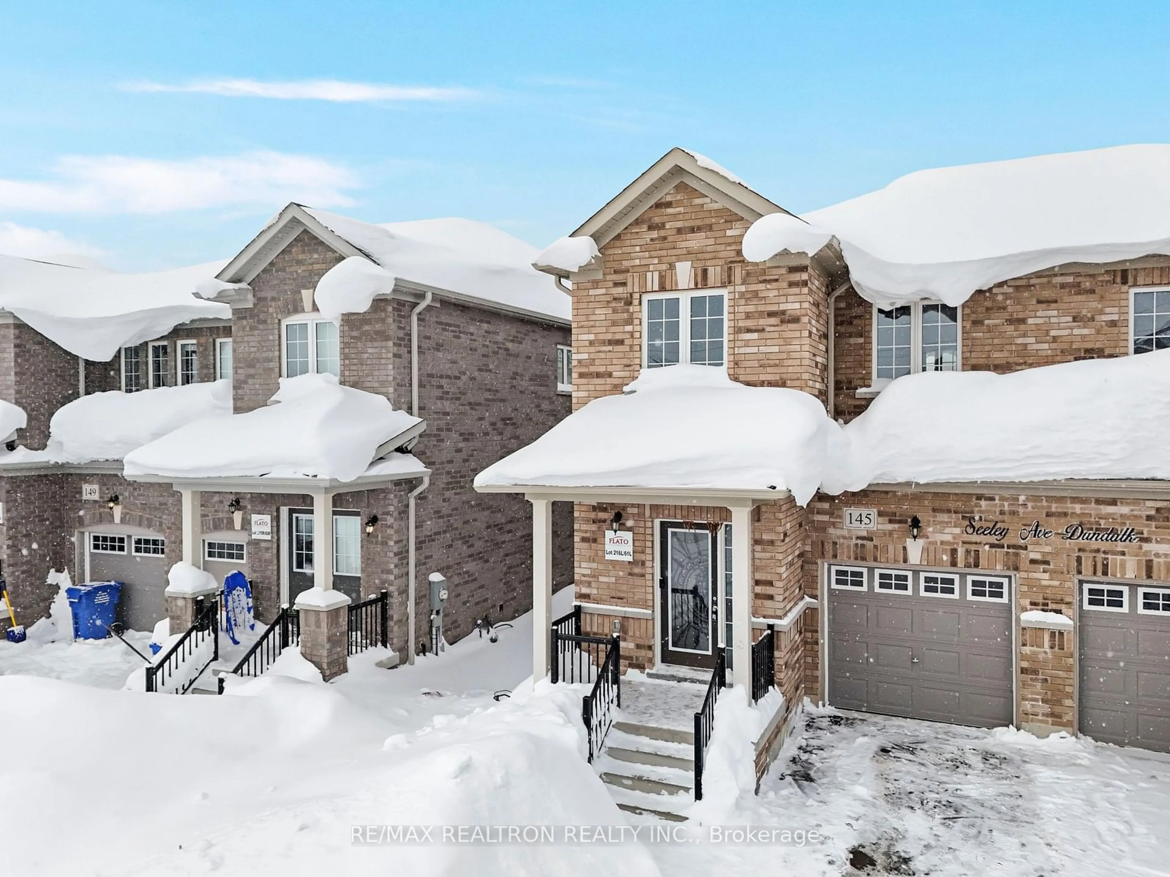 A pic from outside/outdoor area/front of a property/back of a property/a pic from drone, street for 145 Seeley Ave, Southgate Ontario N0C 1B0