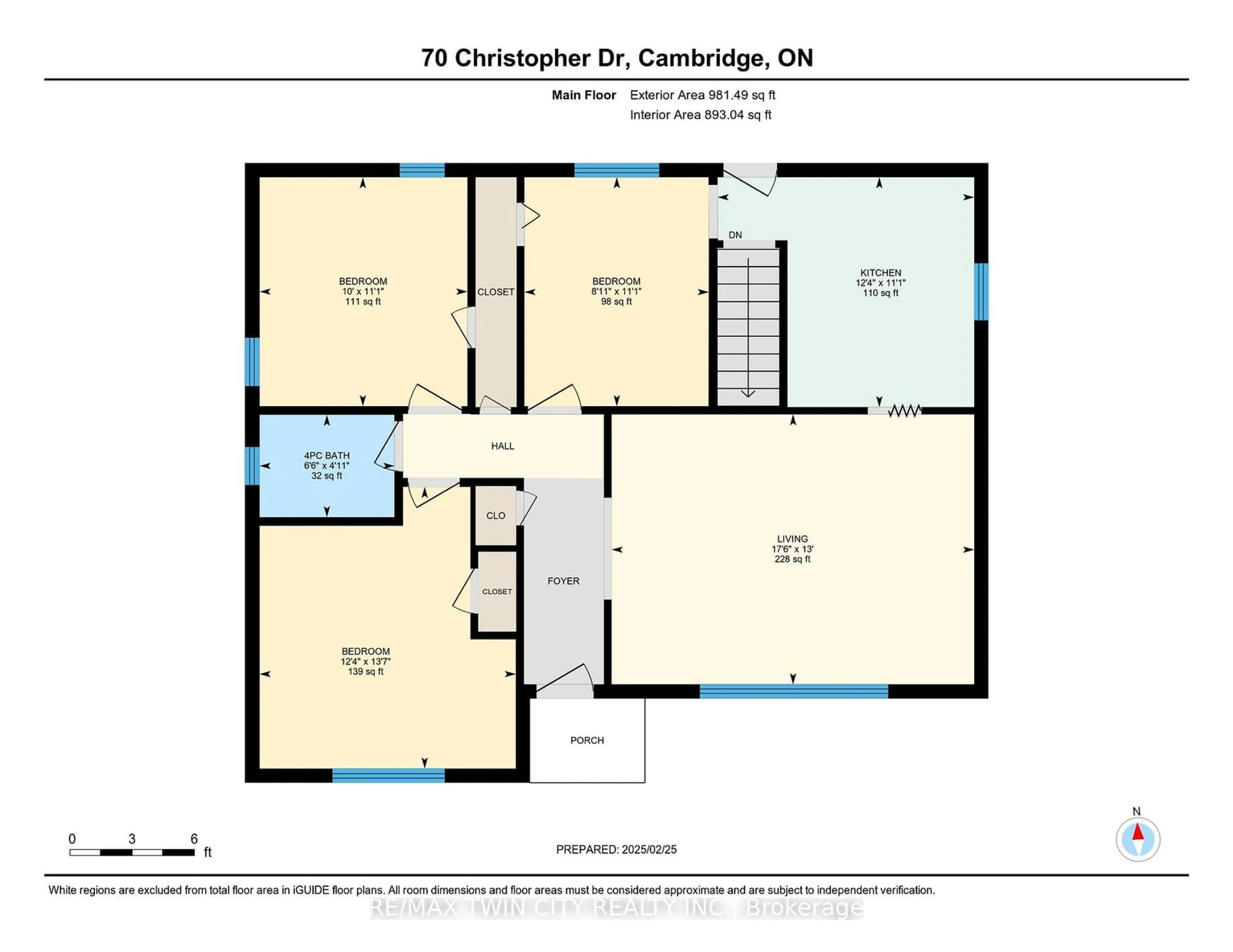 Floor plan for 70 Christopher Dr, Cambridge Ontario N1R 4R9