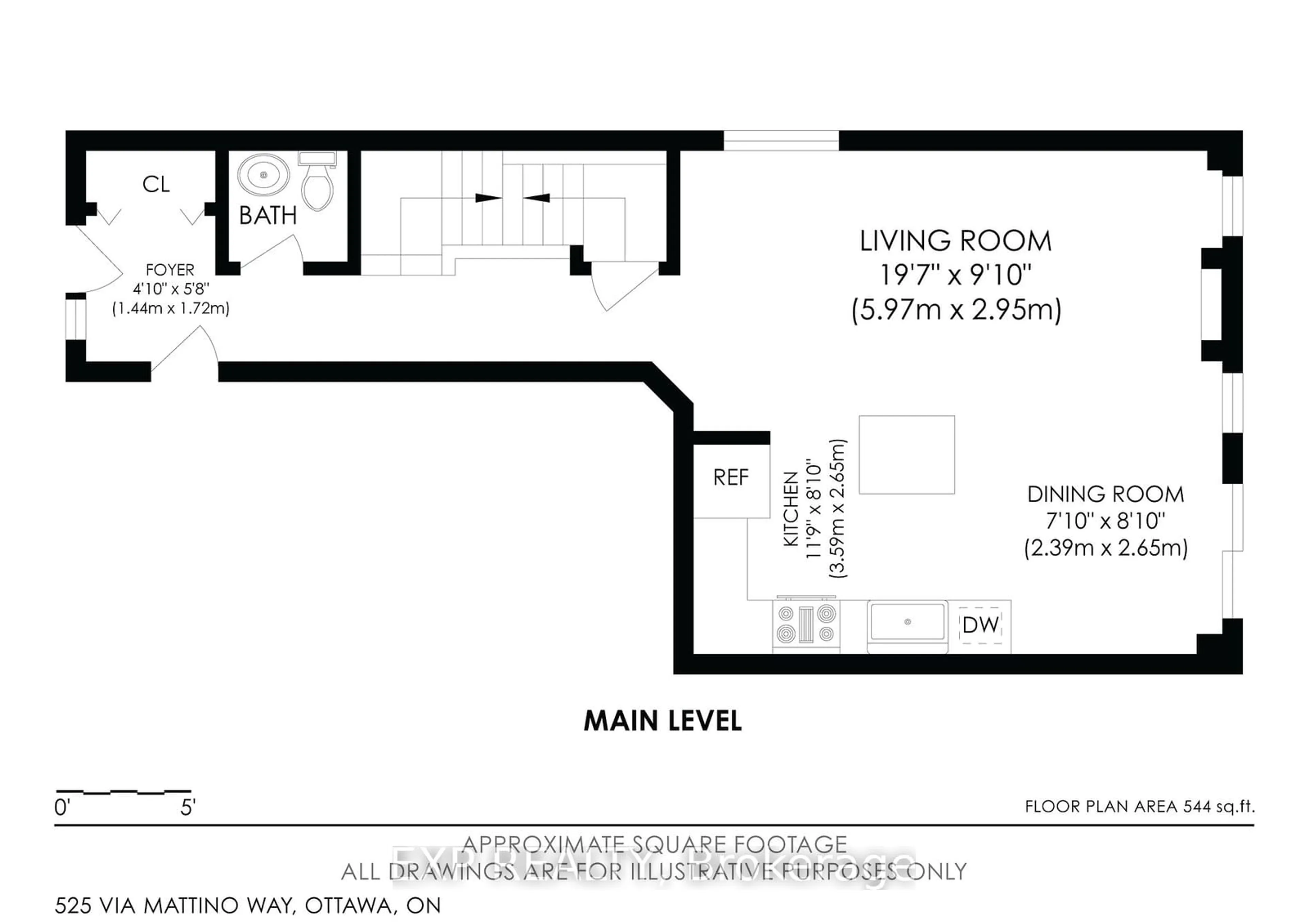 Floor plan for 525 Via Mattino Way, Barrhaven Ontario K2J 6B7