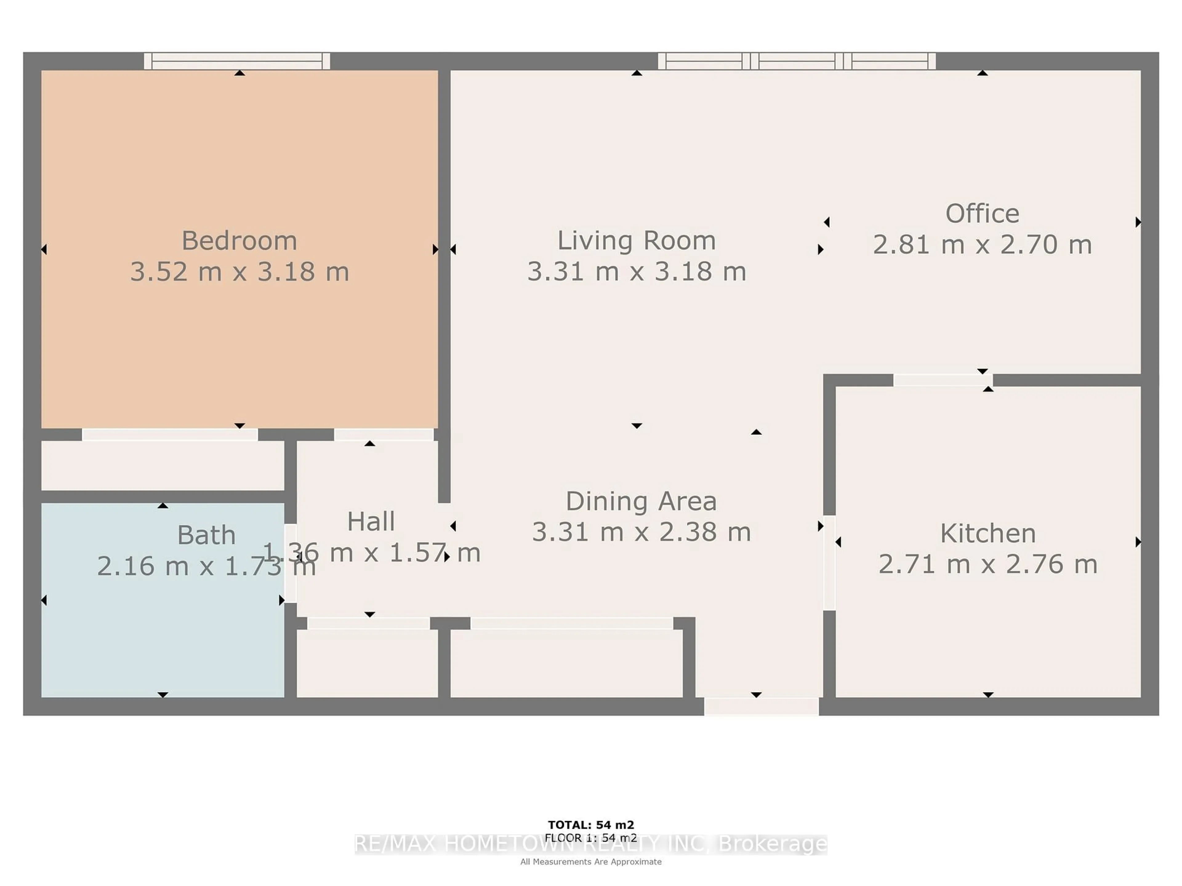Floor plan for 845 Kyle Crt #311, Brockville Ontario K6V 6K7